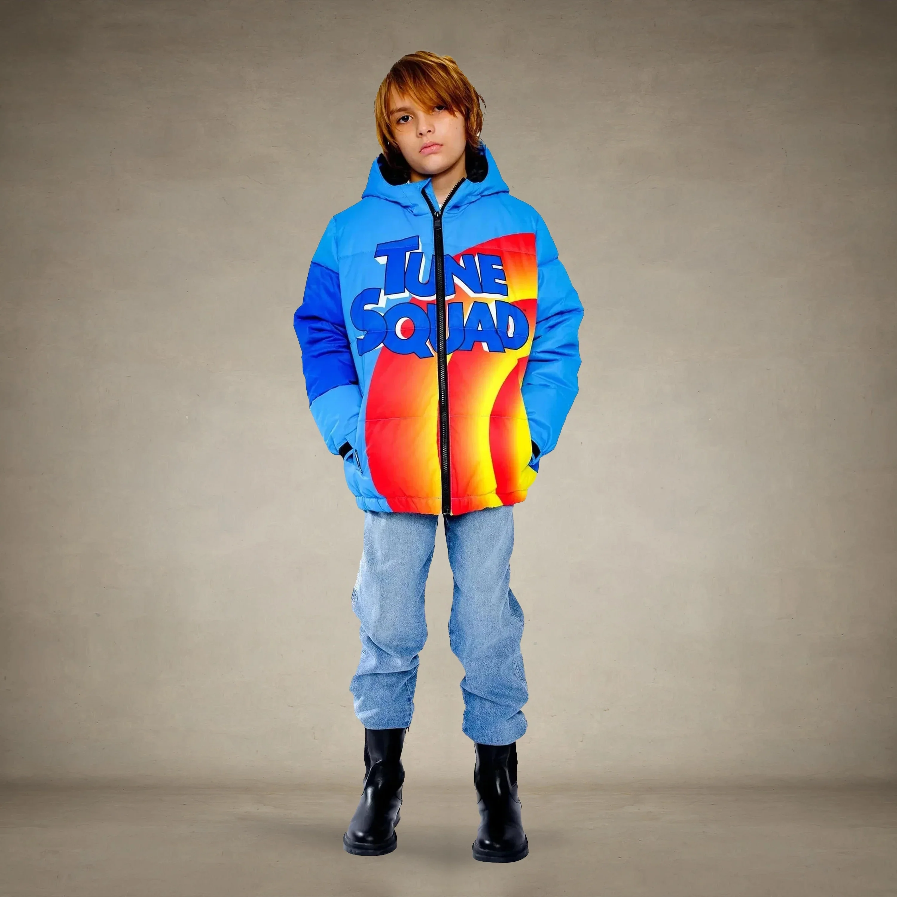 Boy's Tune Squad Puffer Jacket - FINAL SALE - Image 5