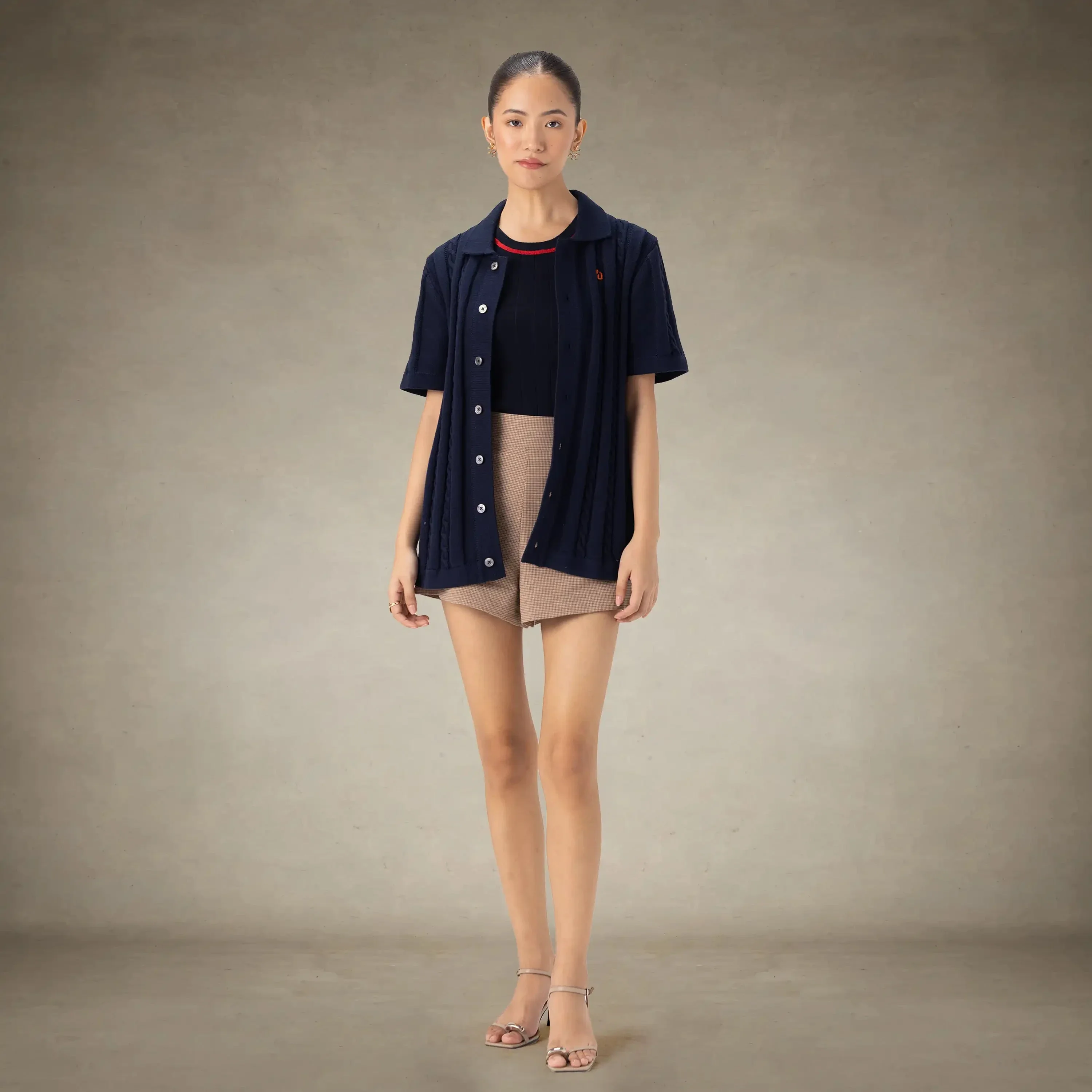 Women's JC Polo Cable Sweater - Image 16