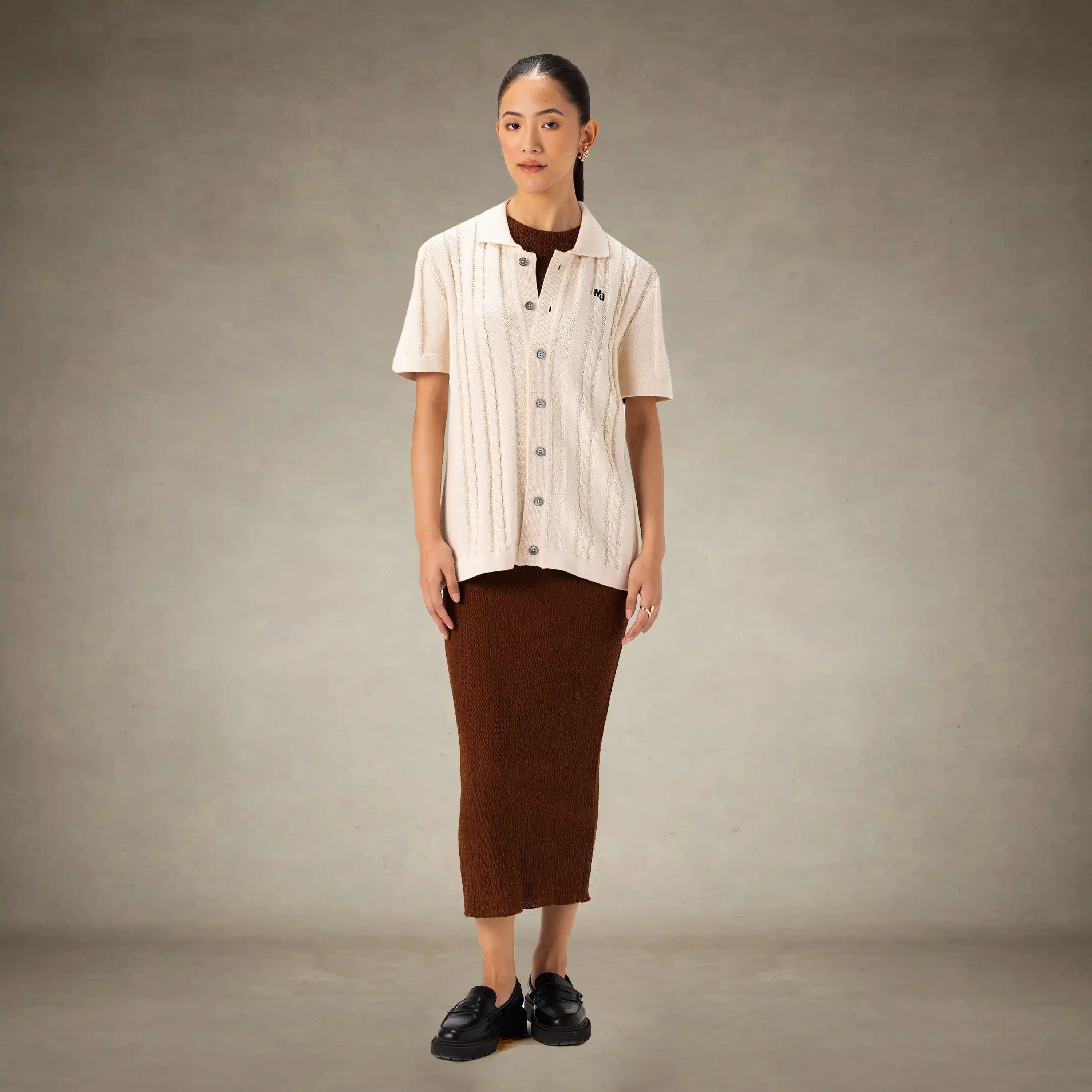 Women's JC Polo Cable Sweater - Image 22