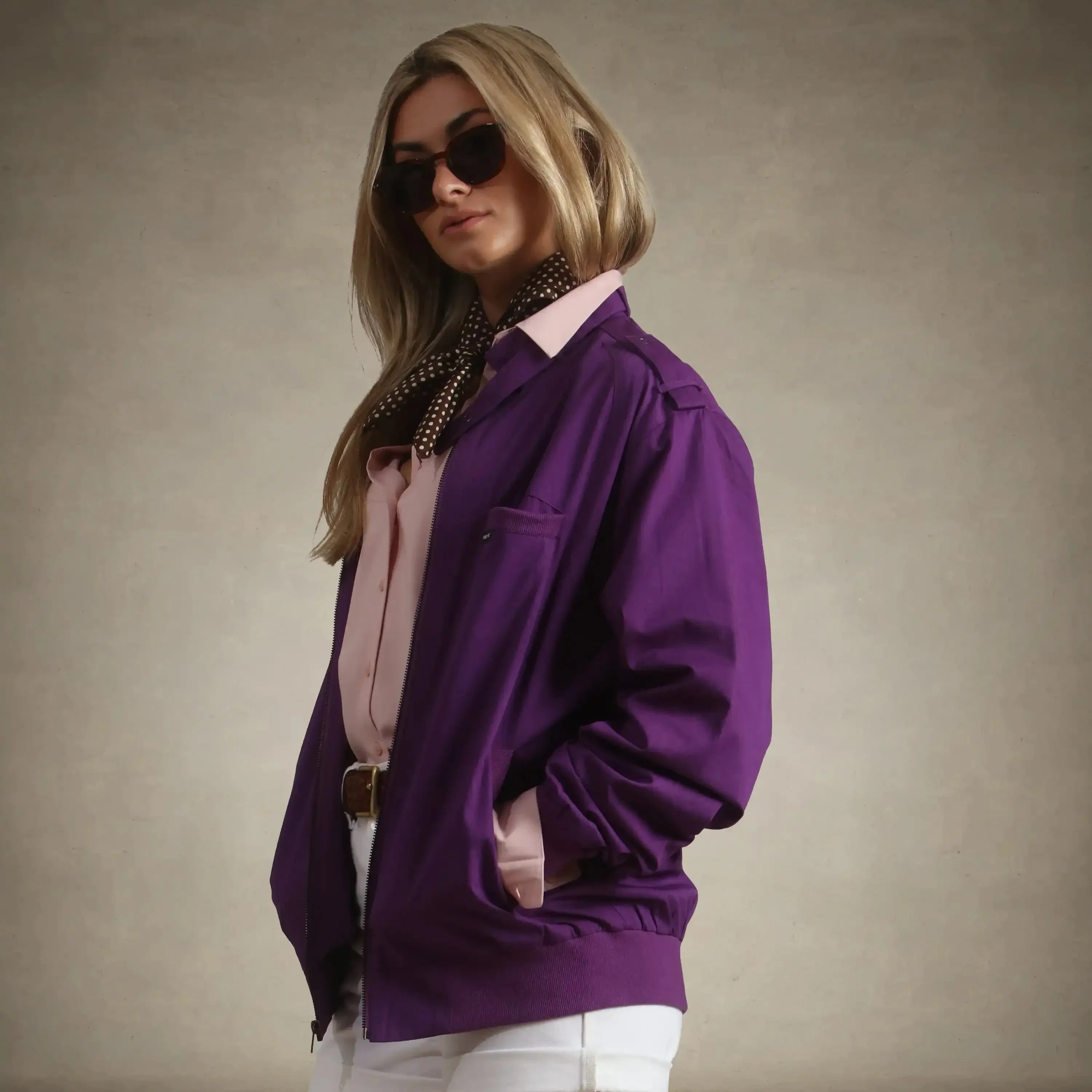 Women's Classic Iconic Racer Oversized Jacket - Image 13