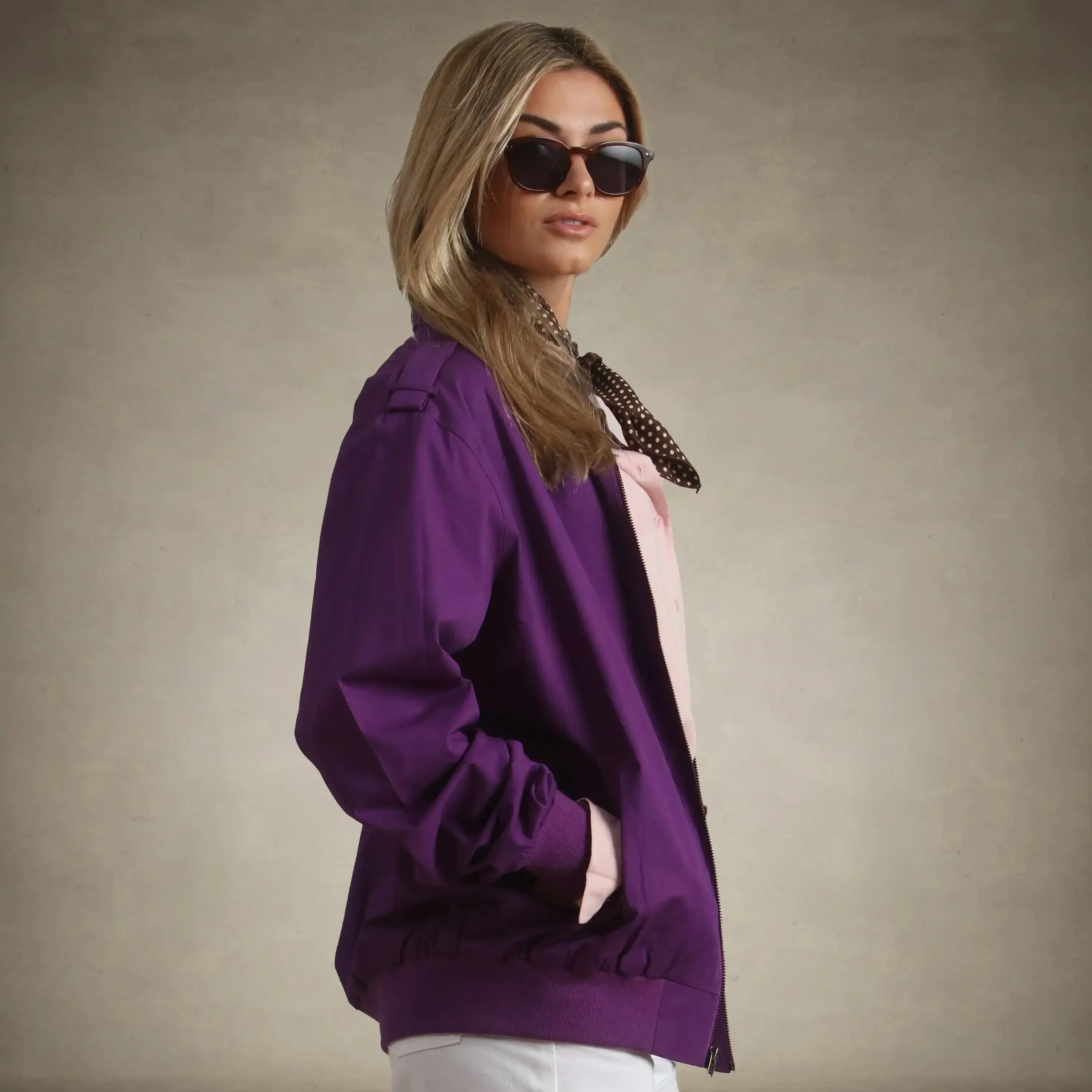 Women's Classic Iconic Racer Oversized Jacket - Image 14