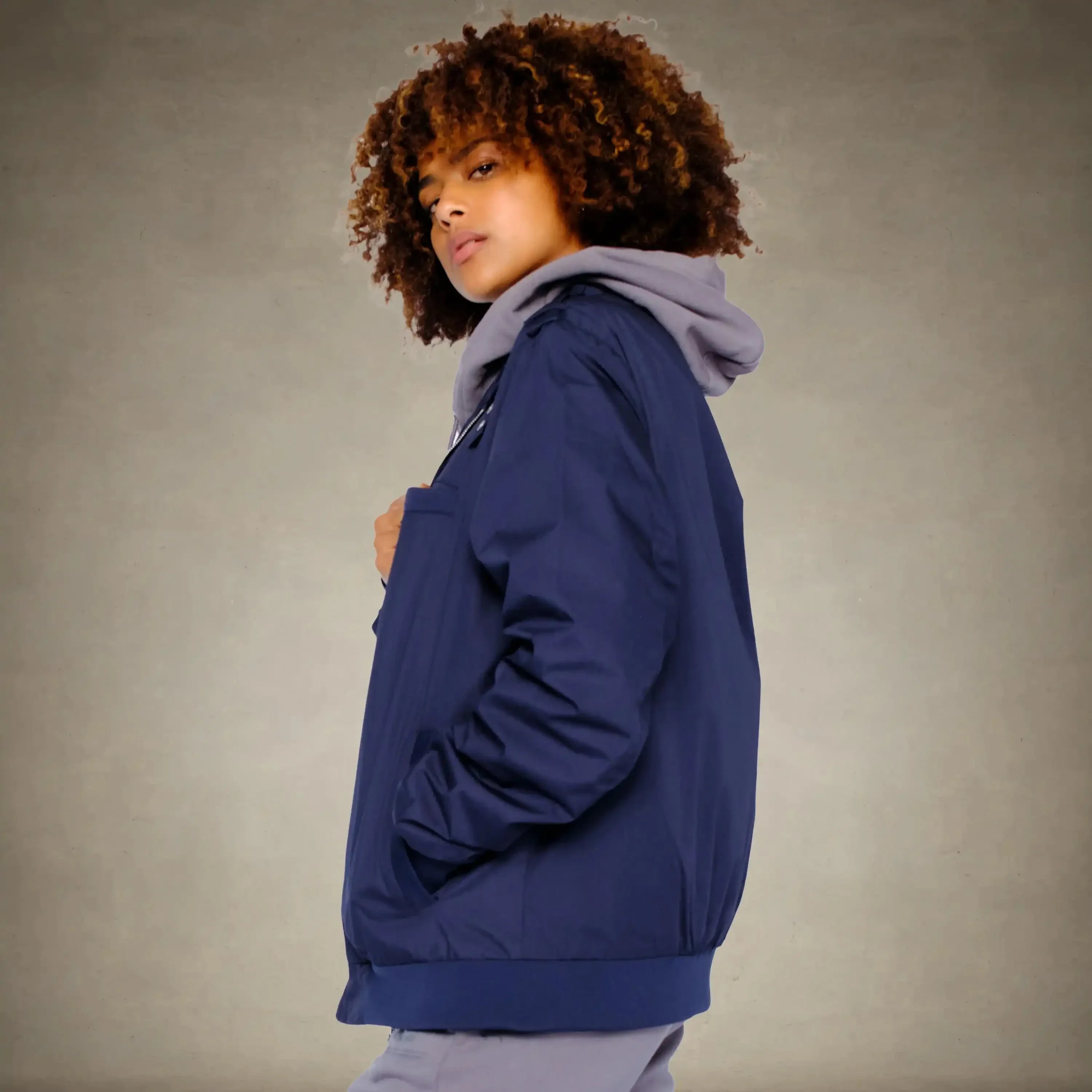 Women's Classic Iconic Racer Oversized Jacket - Image 20