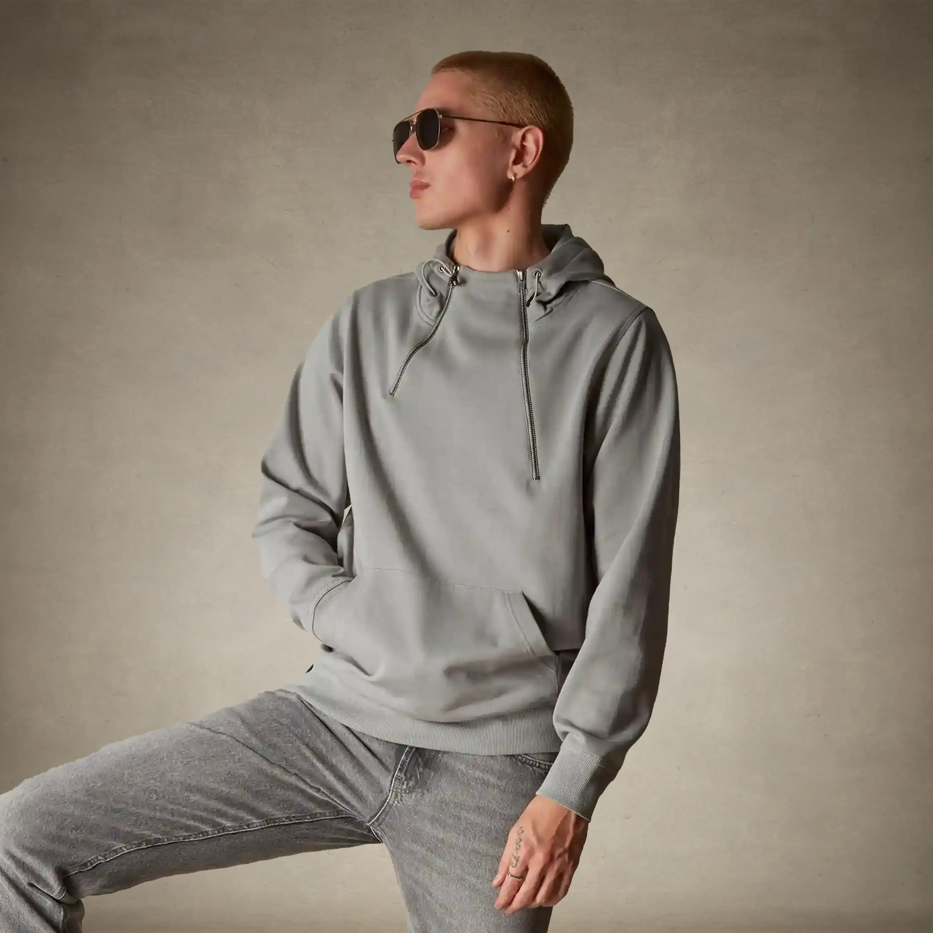 Men's Taylor Double Zipper Pullover Hoodie - Image 14