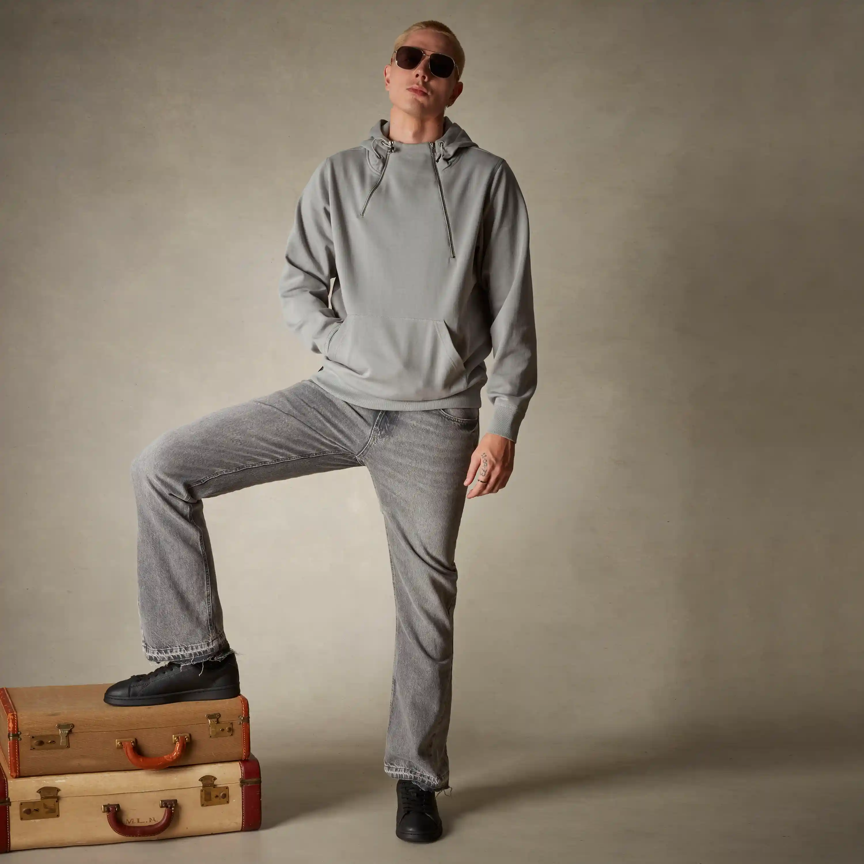 Men's Taylor Double Zipper Pullover Hoodie - Image 17