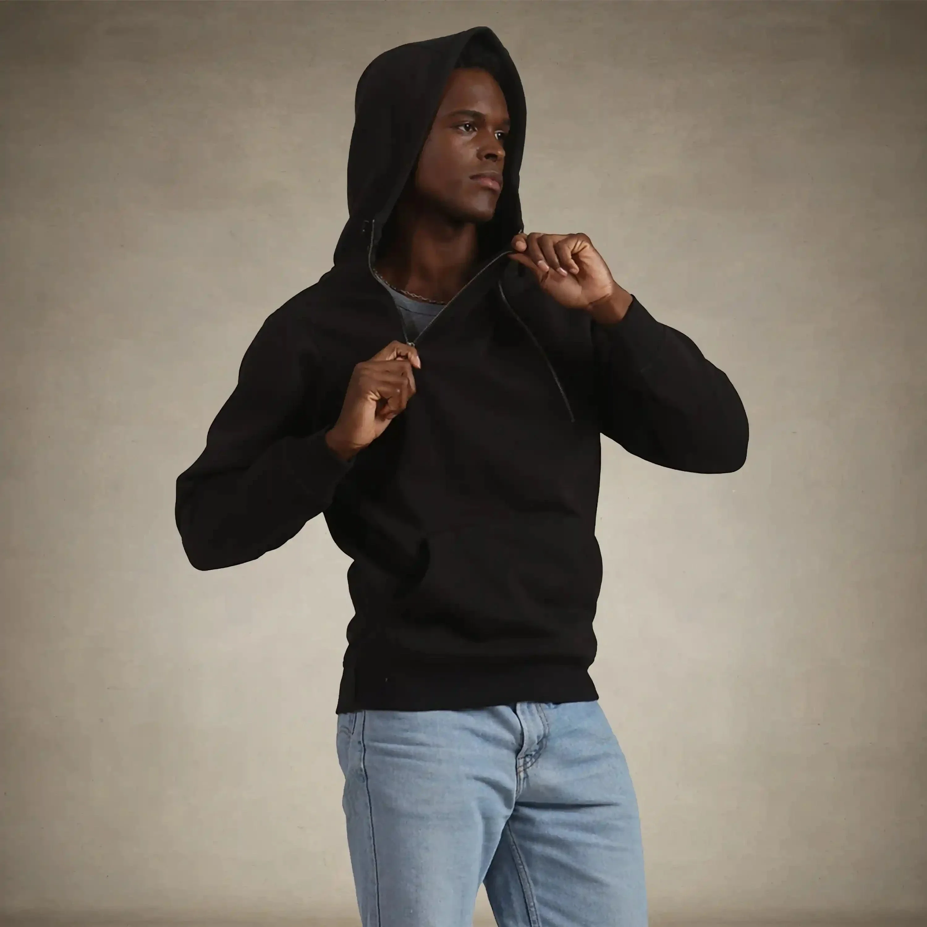 Men's Taylor Double Zipper Pullover Hoodie - Image 5