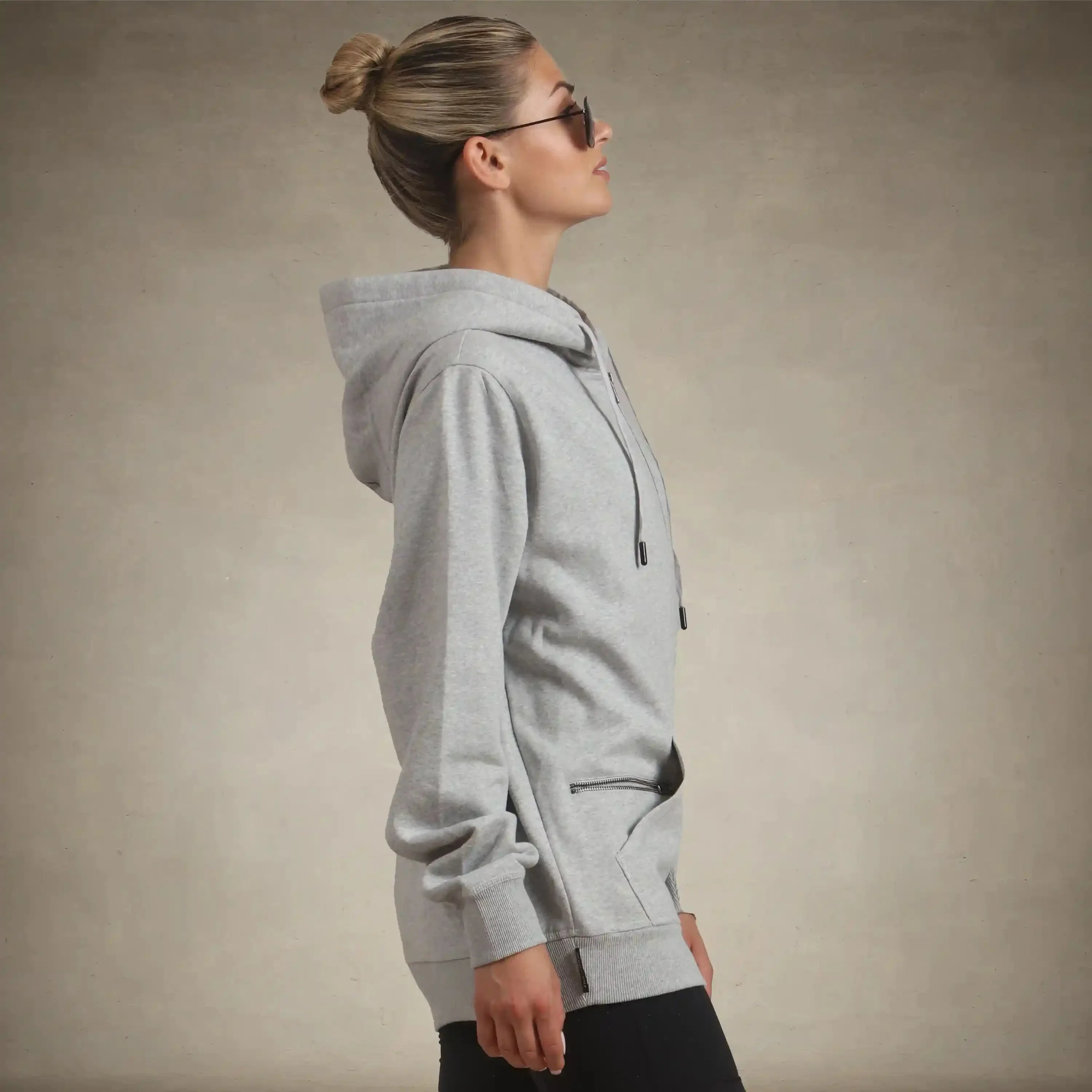 Women's Brooklyn Zip-Up Oversized Hoodie - Image 11