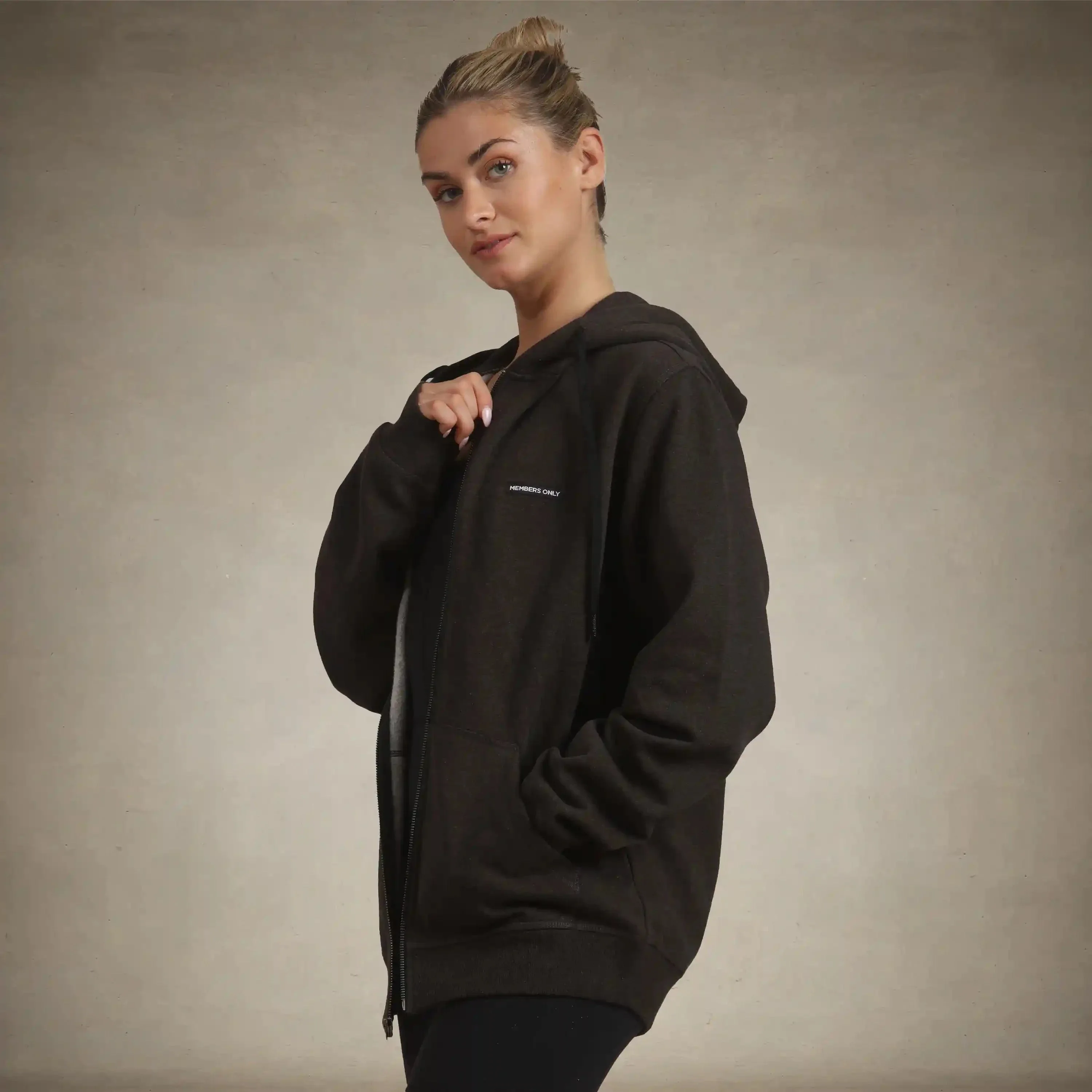 Women's Brooklyn Zip-Up Oversized Hoodie - Image 5