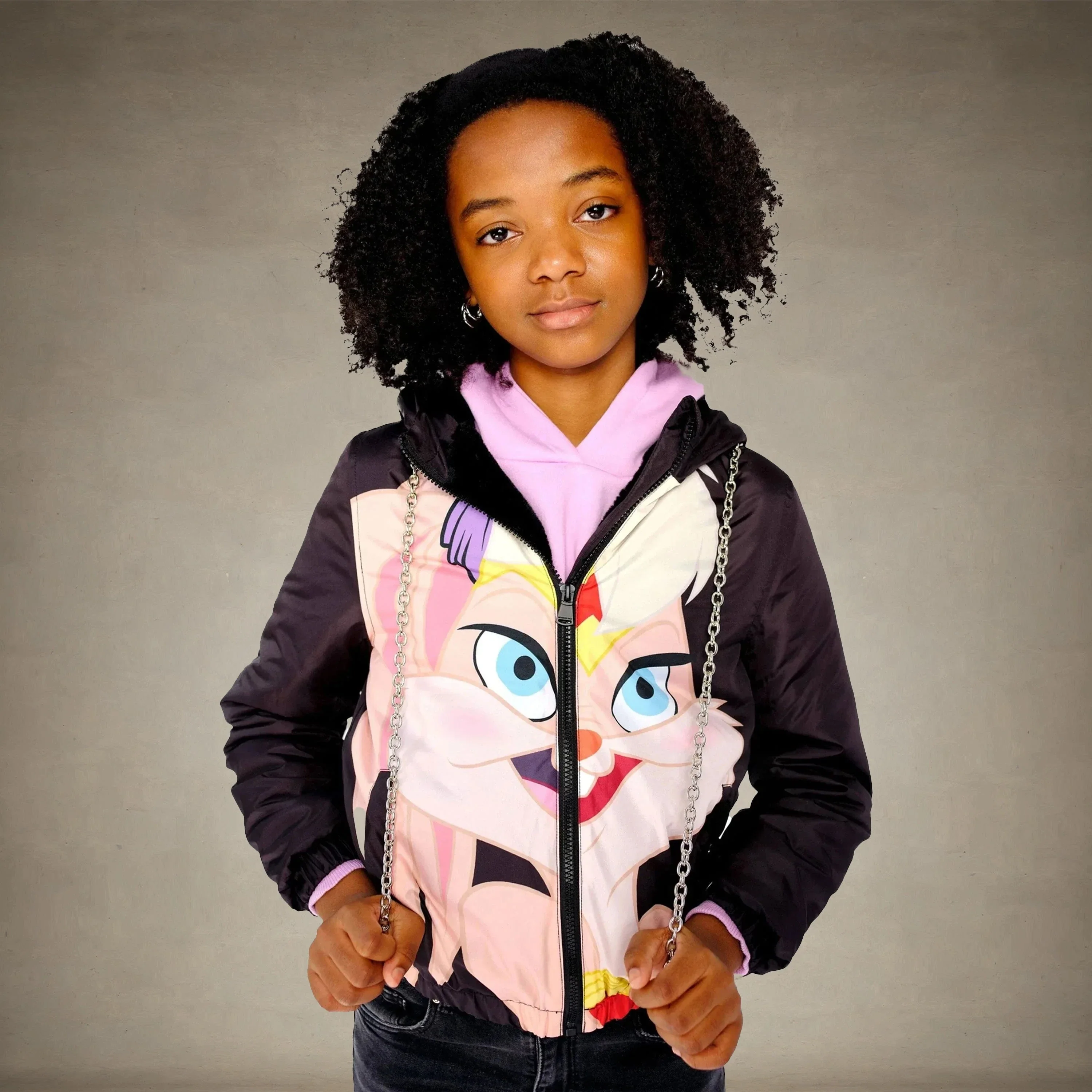 Girl's Midweight with Fur Lining Jacket - FINAL SALE - Image 3