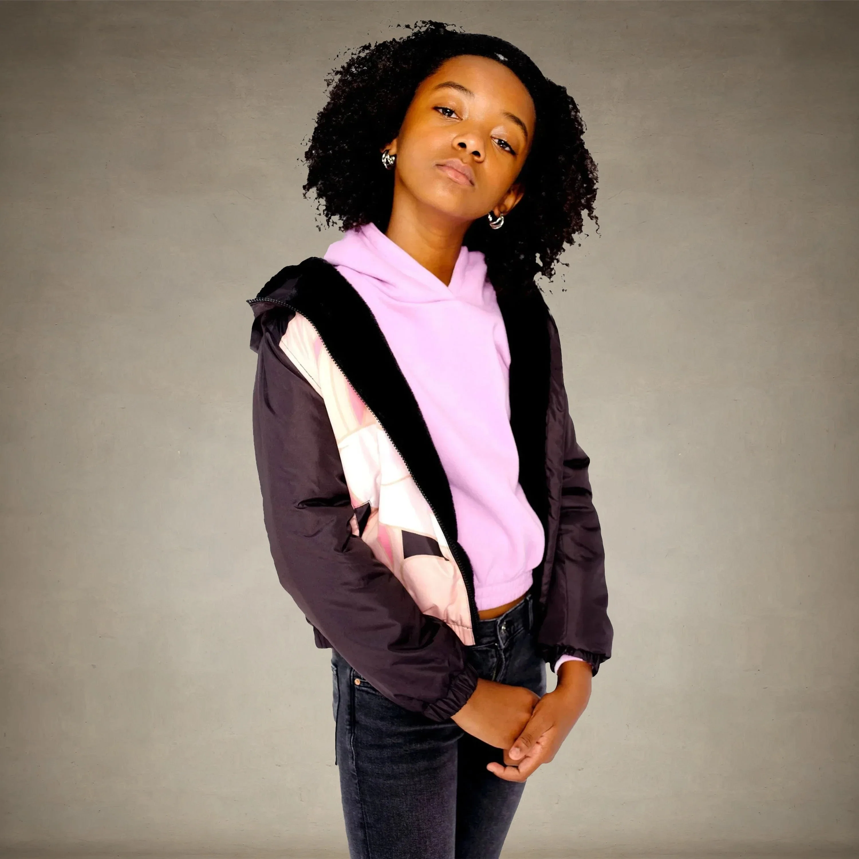 Girl's Midweight with Fur Lining Jacket - FINAL SALE - Image 5