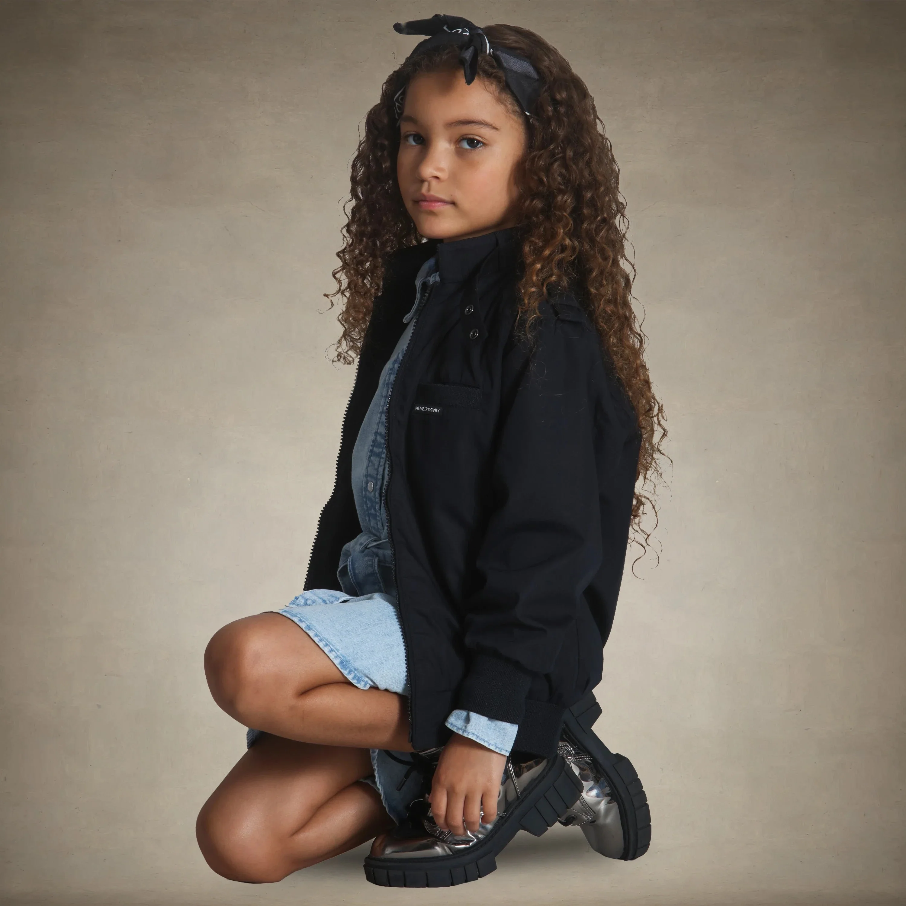 Girl's Iconic Racer Jacket - Image 5