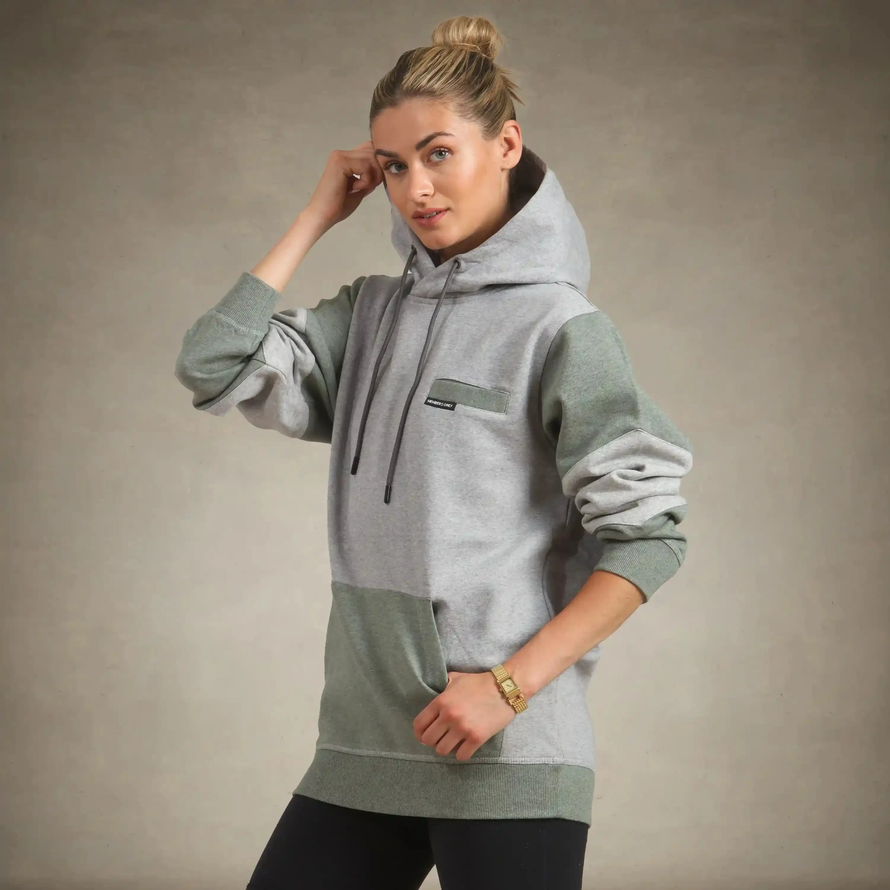 Women's Drew Colorblock Oversized  Hooded Sweatshirt - Image 13