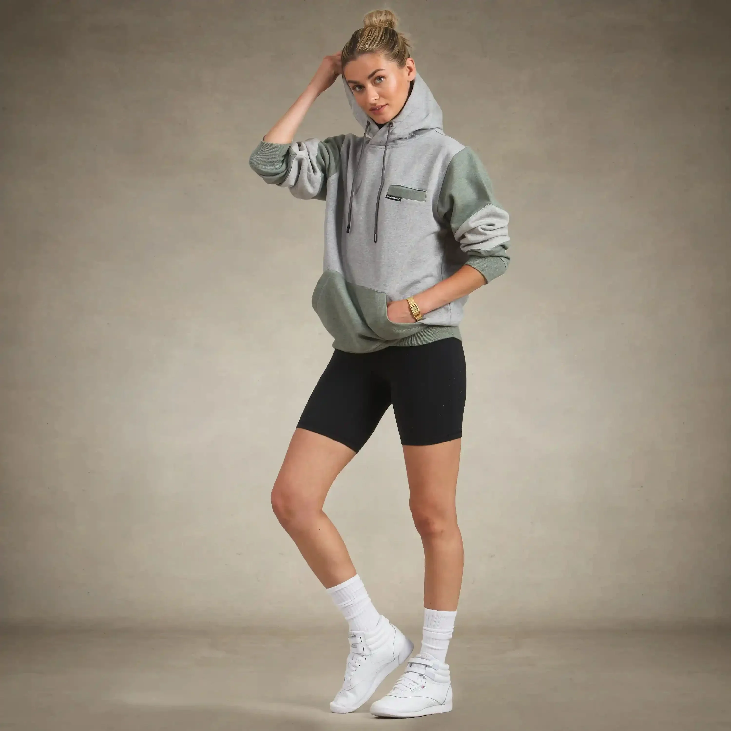 Women's Drew Colorblock Oversized  Hooded Sweatshirt - Image 16