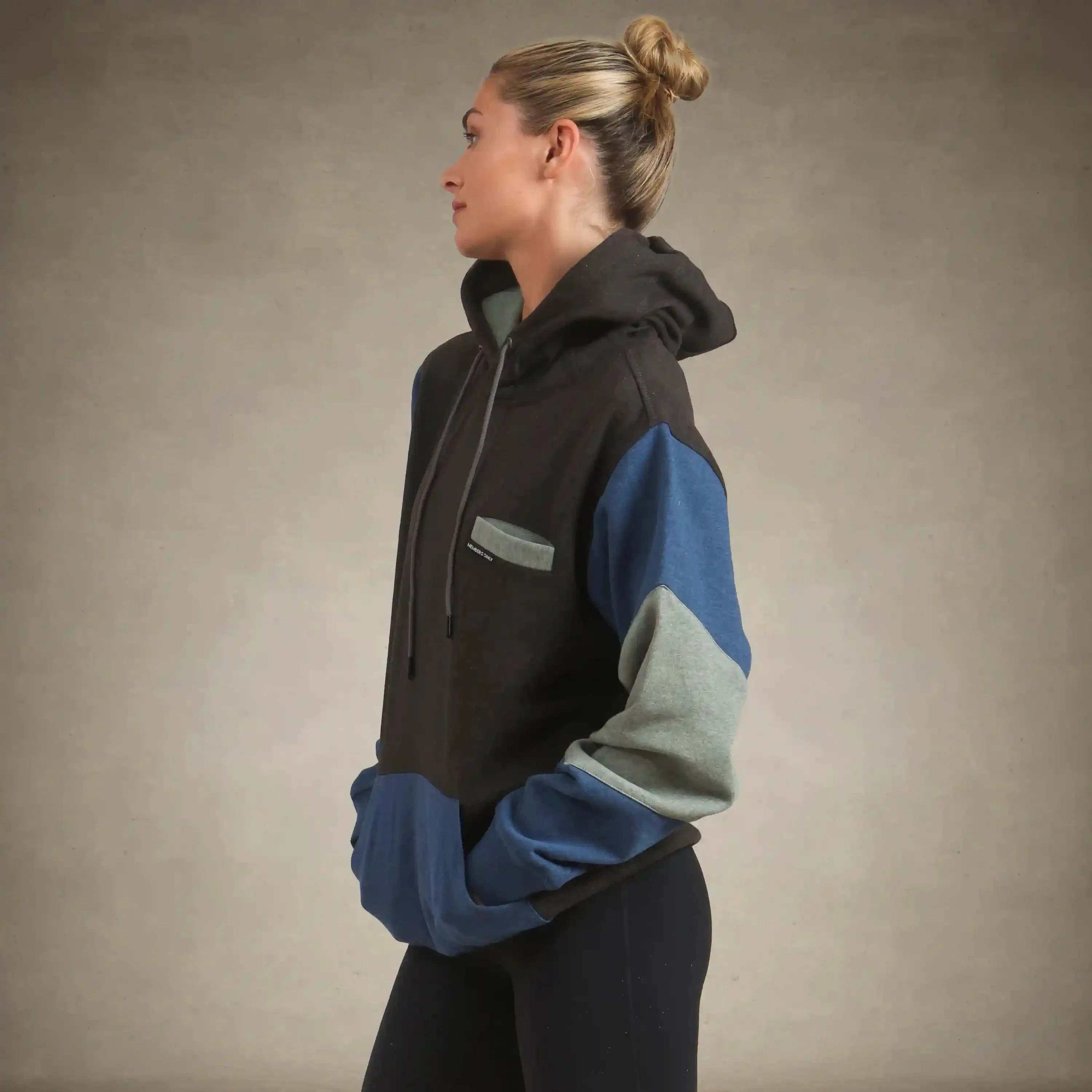 Women's Drew Colorblock Oversized  Hooded Sweatshirt - Image 4