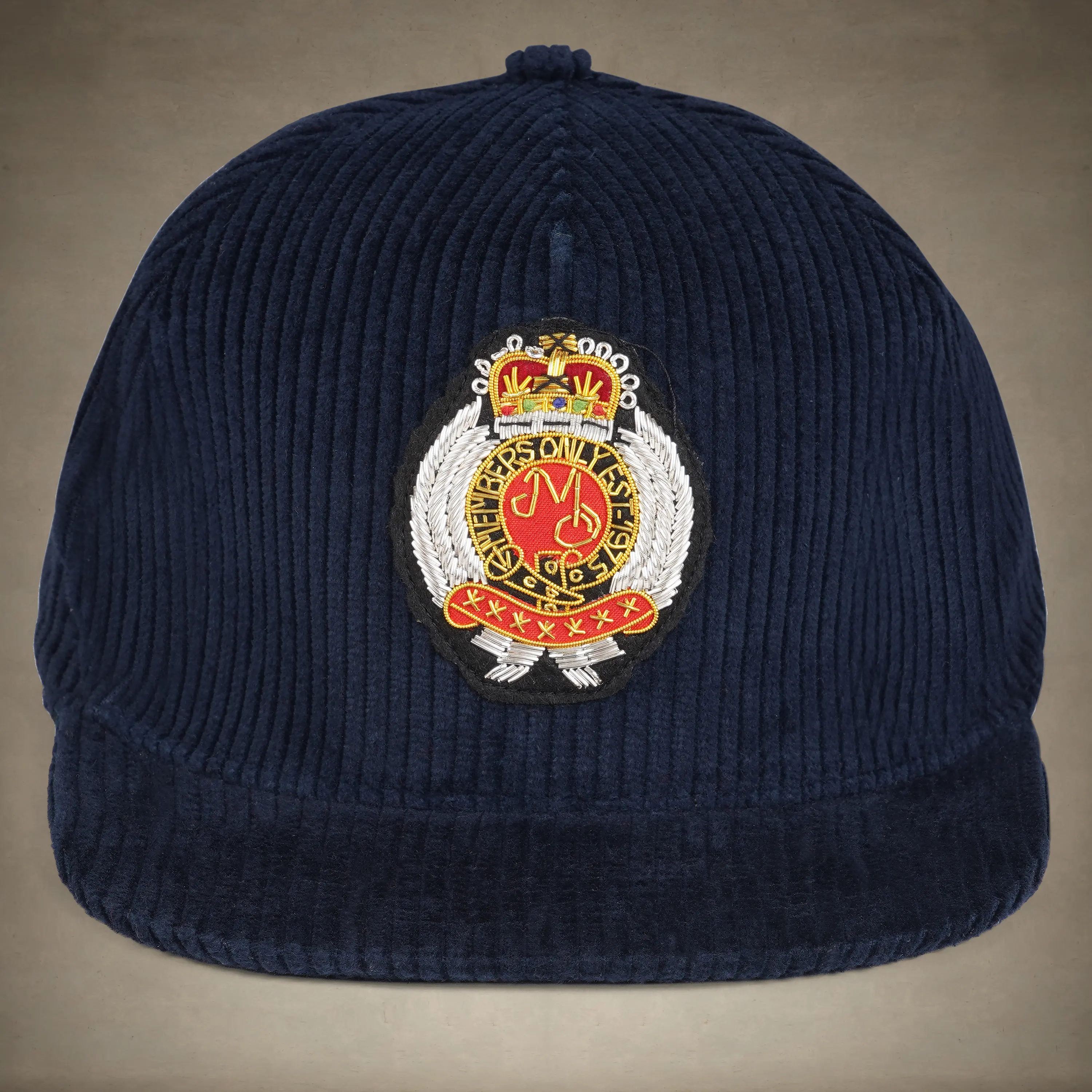 Corduroy Baseball Cap - Members Only Crest - Image 10