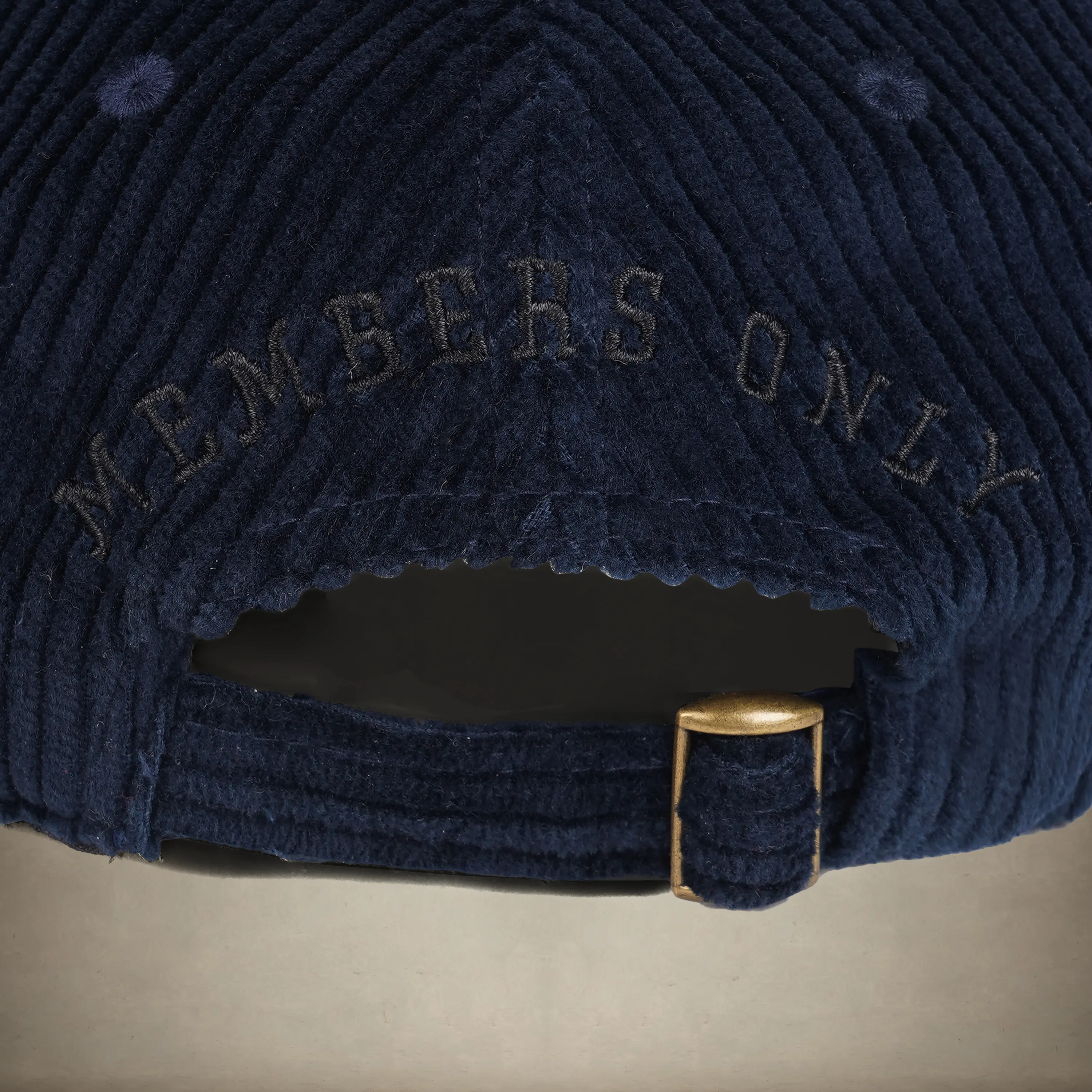 Corduroy Baseball Cap - Members Only Crest - Image 15