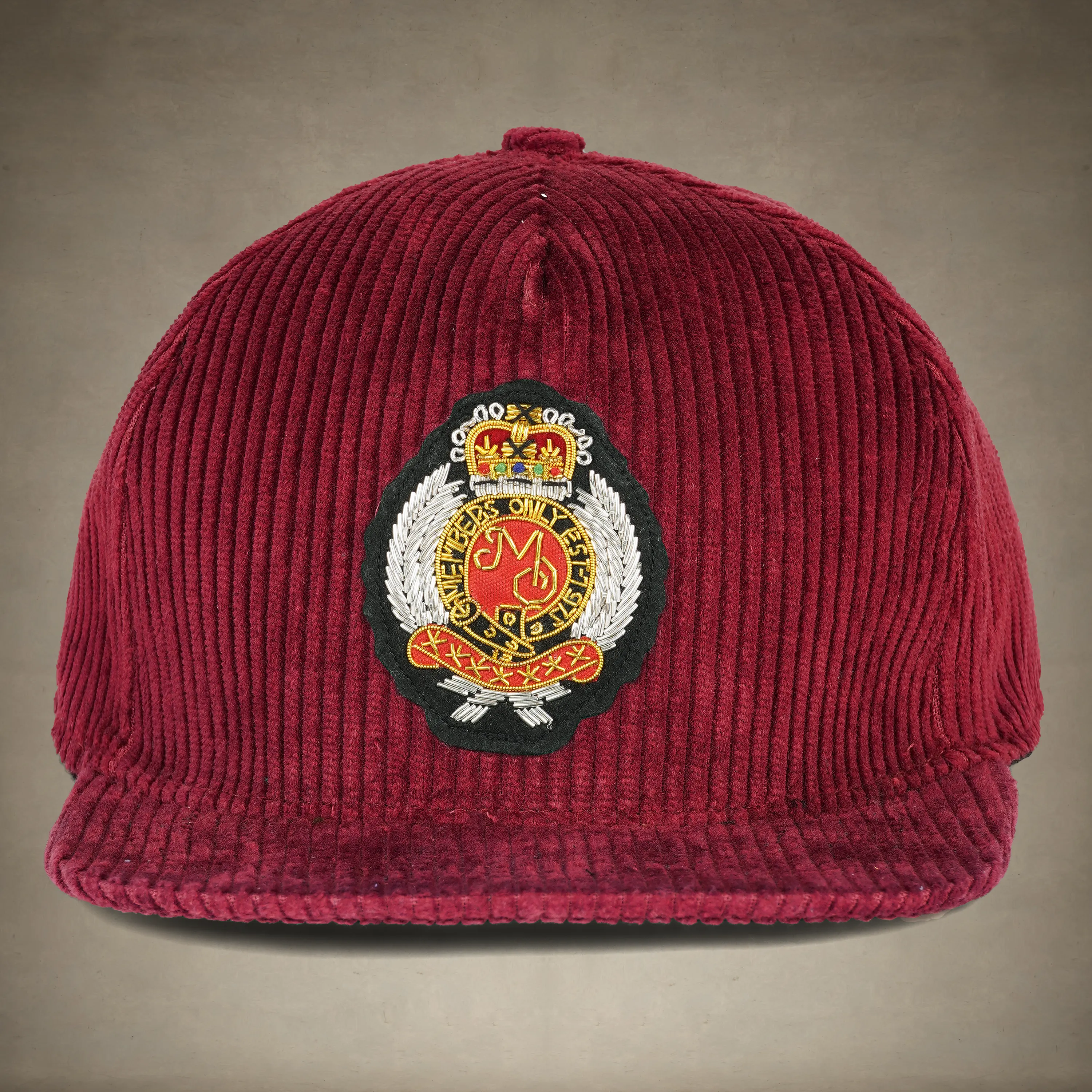 Corduroy Baseball Cap - Members Only Crest - Image 17