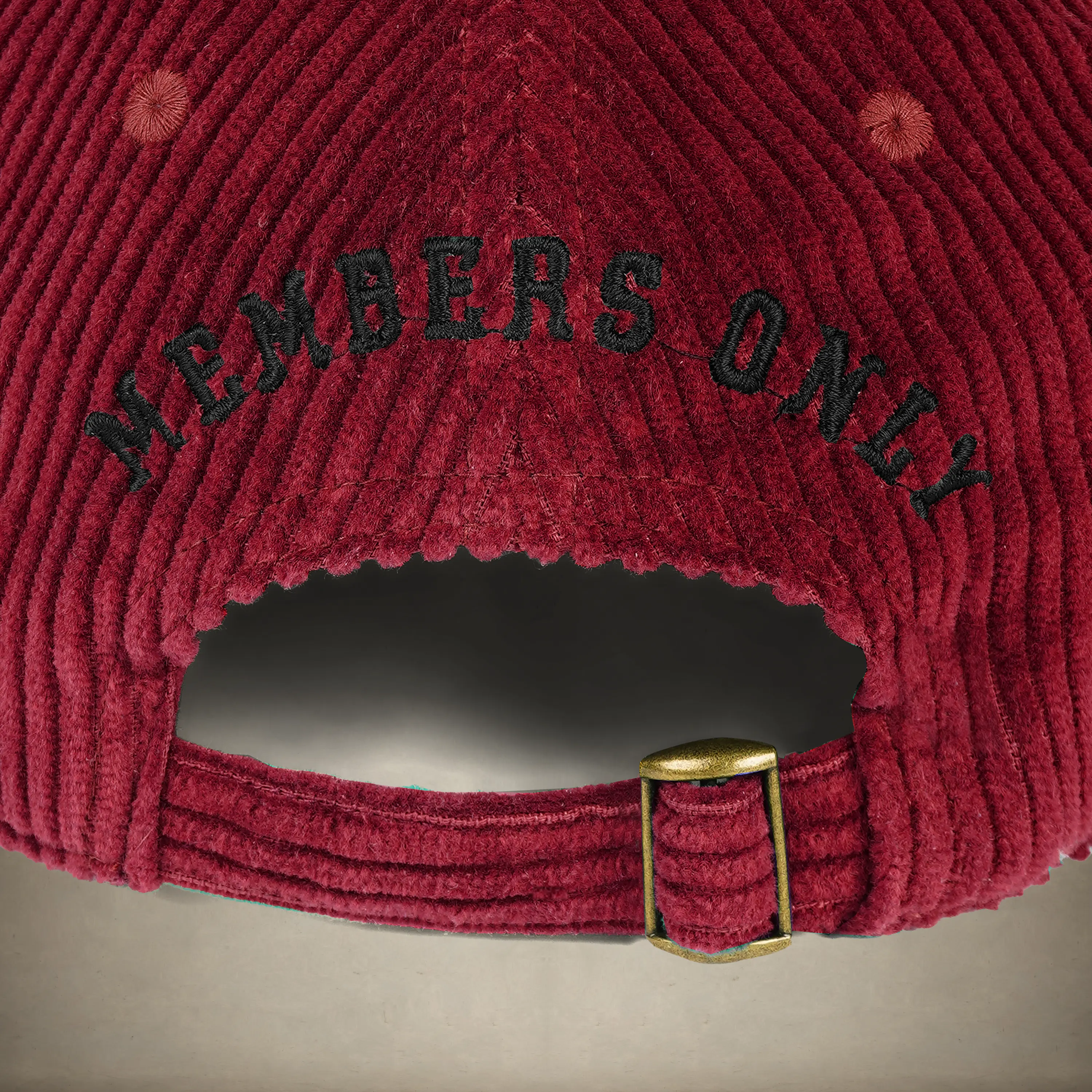 Corduroy Baseball Cap - Members Only Crest - Image 21