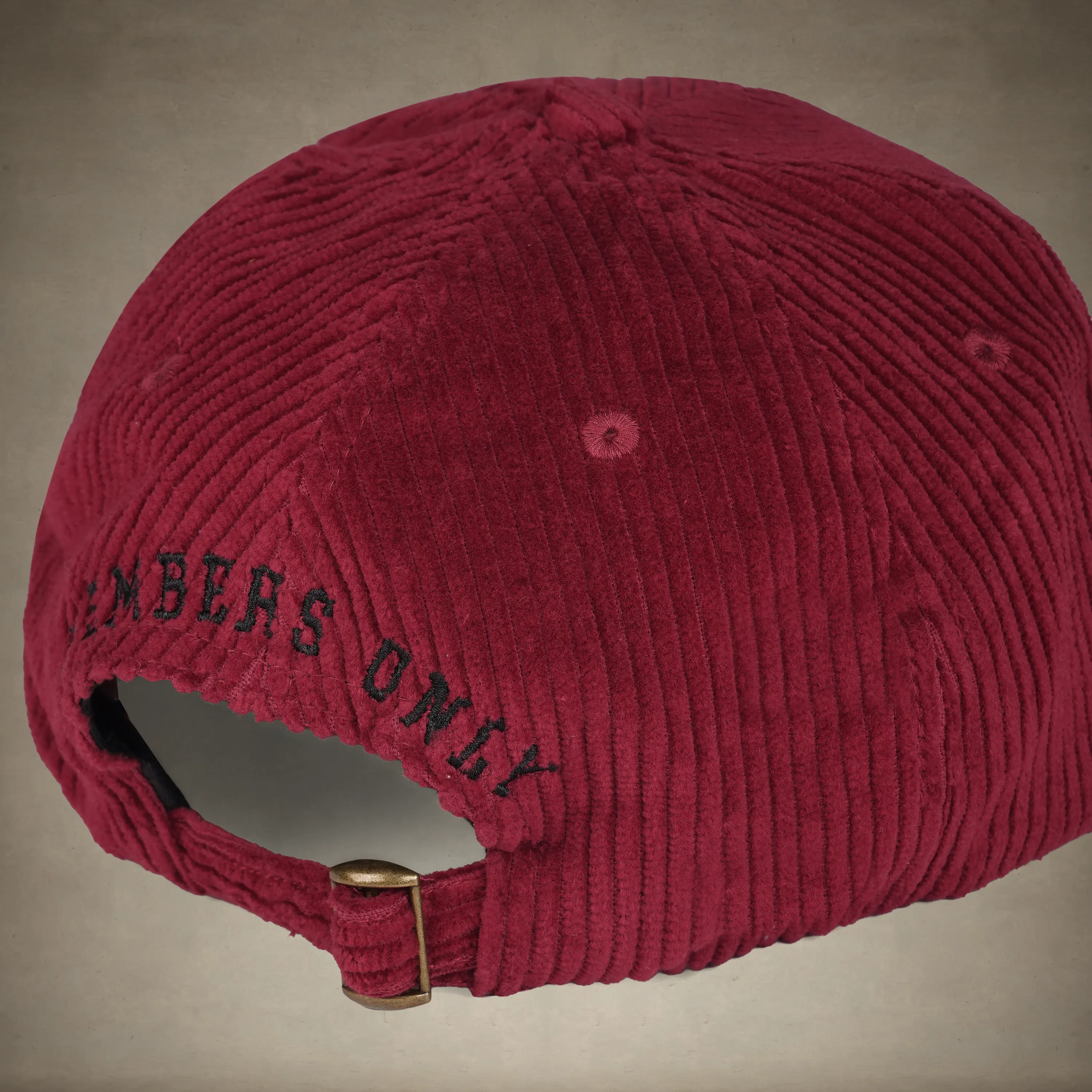 Corduroy Baseball Cap - Members Only Crest - Image 22