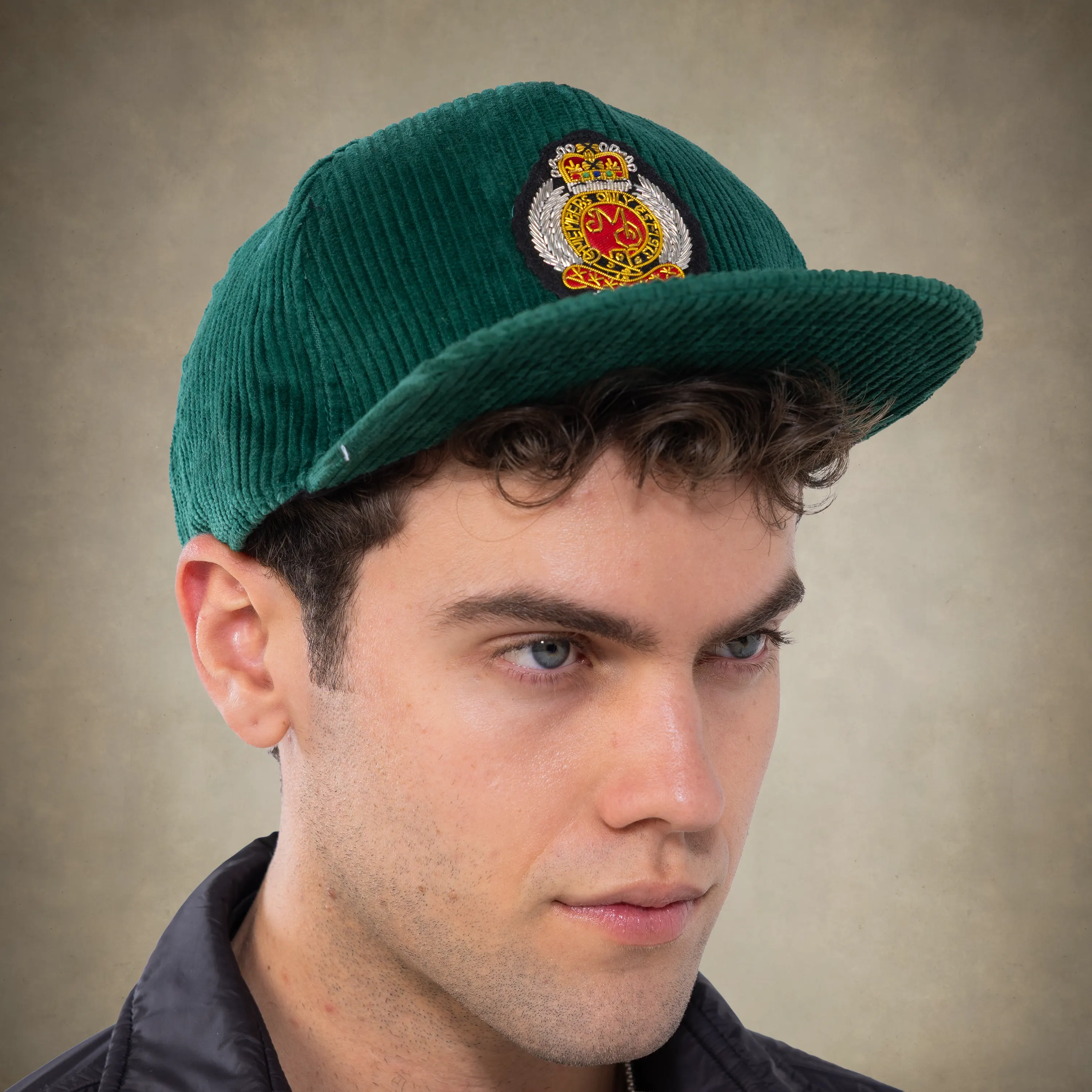 Corduroy Baseball Cap - Members Only Crest - Image 24