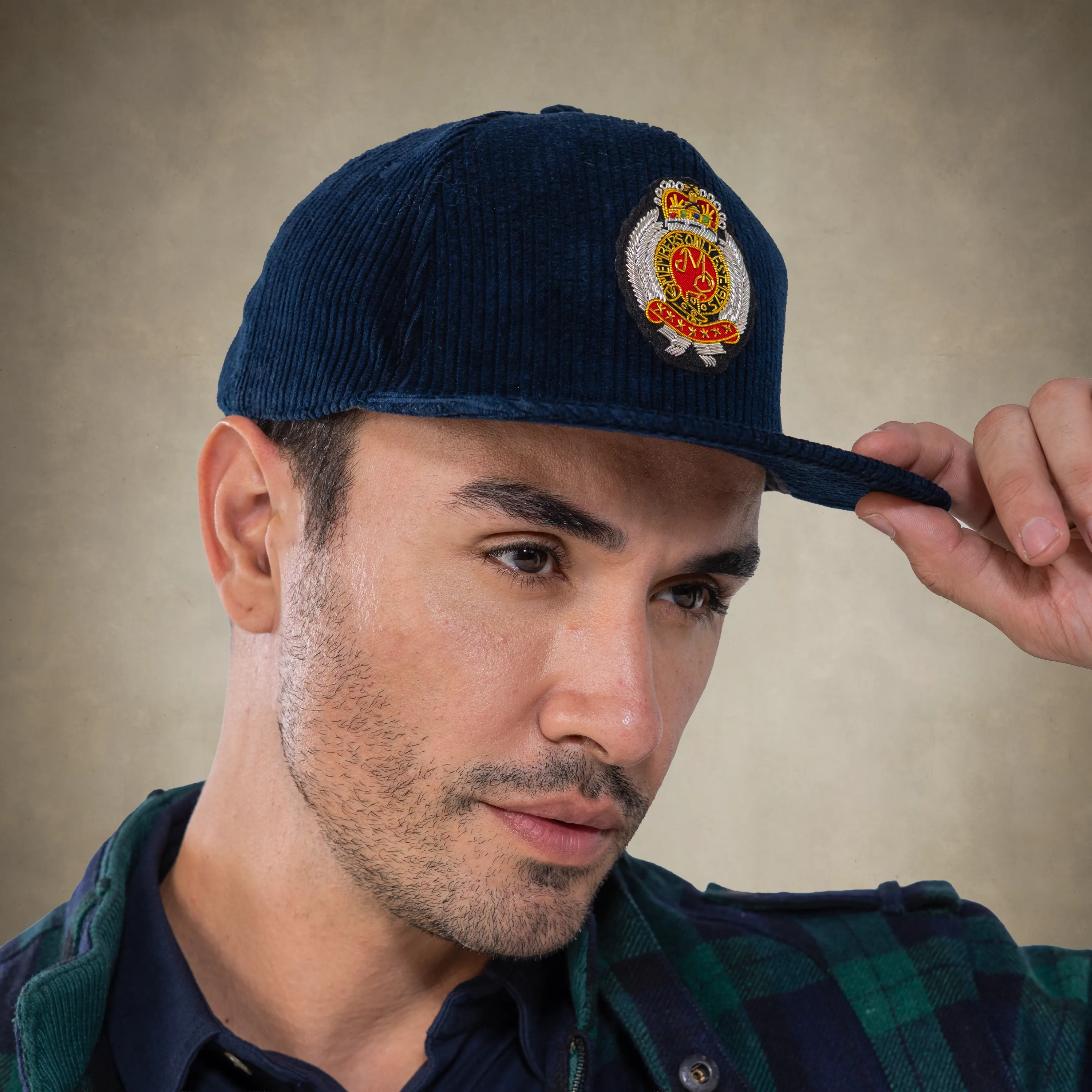 Corduroy Baseball Cap - Members Only Crest - Image 28