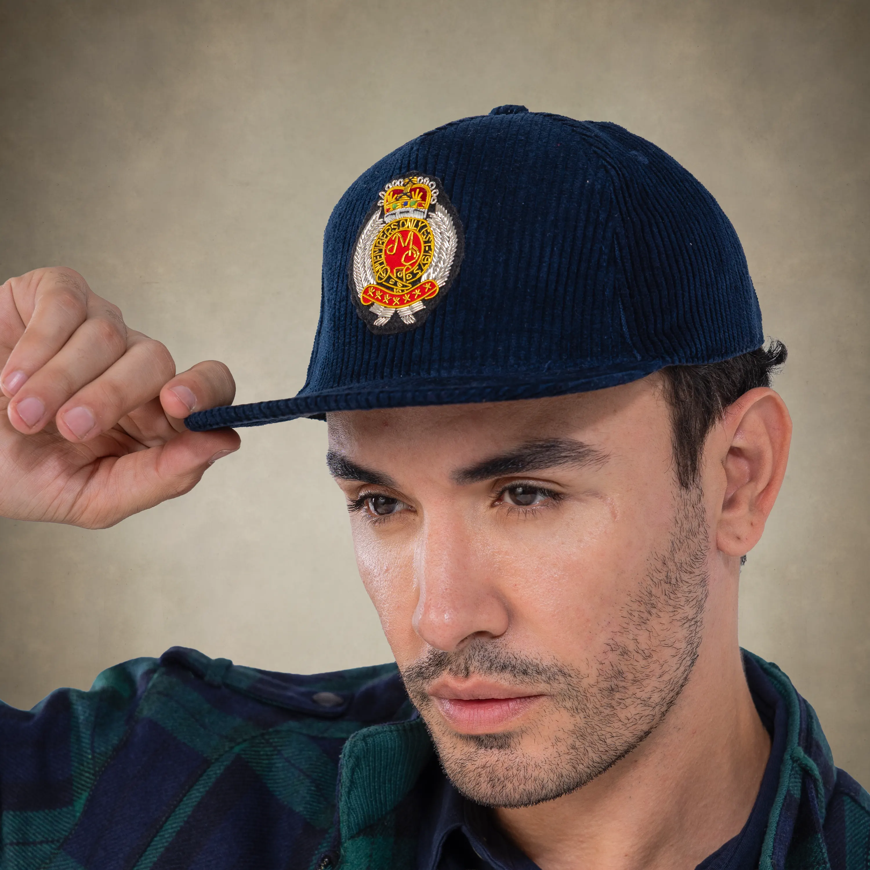 Corduroy Baseball Cap - Members Only Crest - Image 29