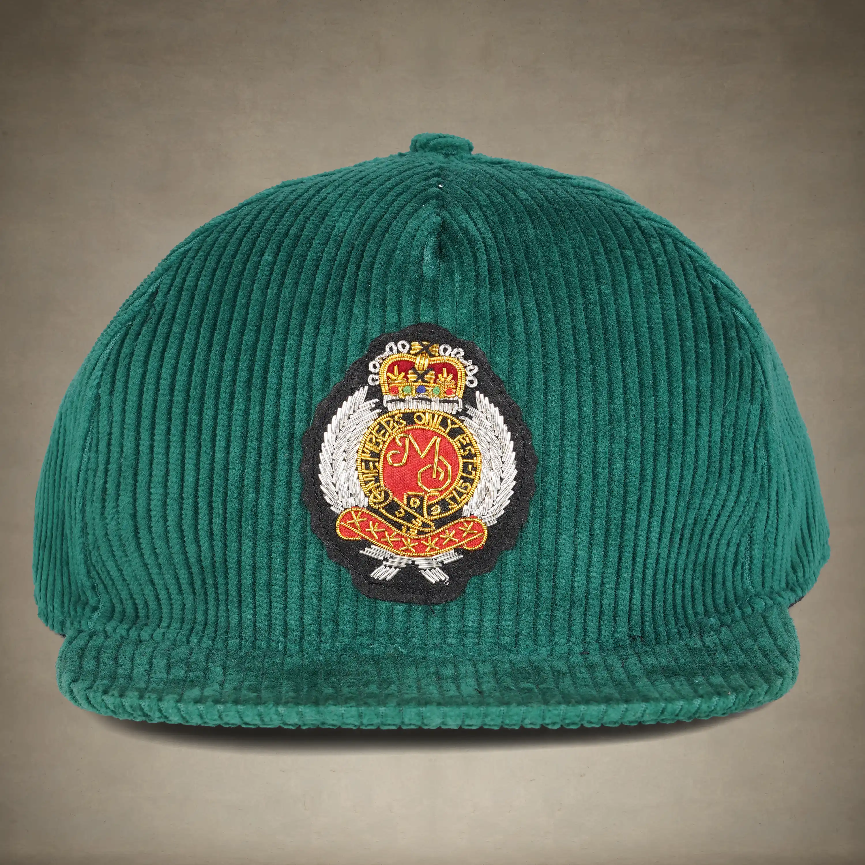 Corduroy Baseball Cap - Members Only Crest - Image 3