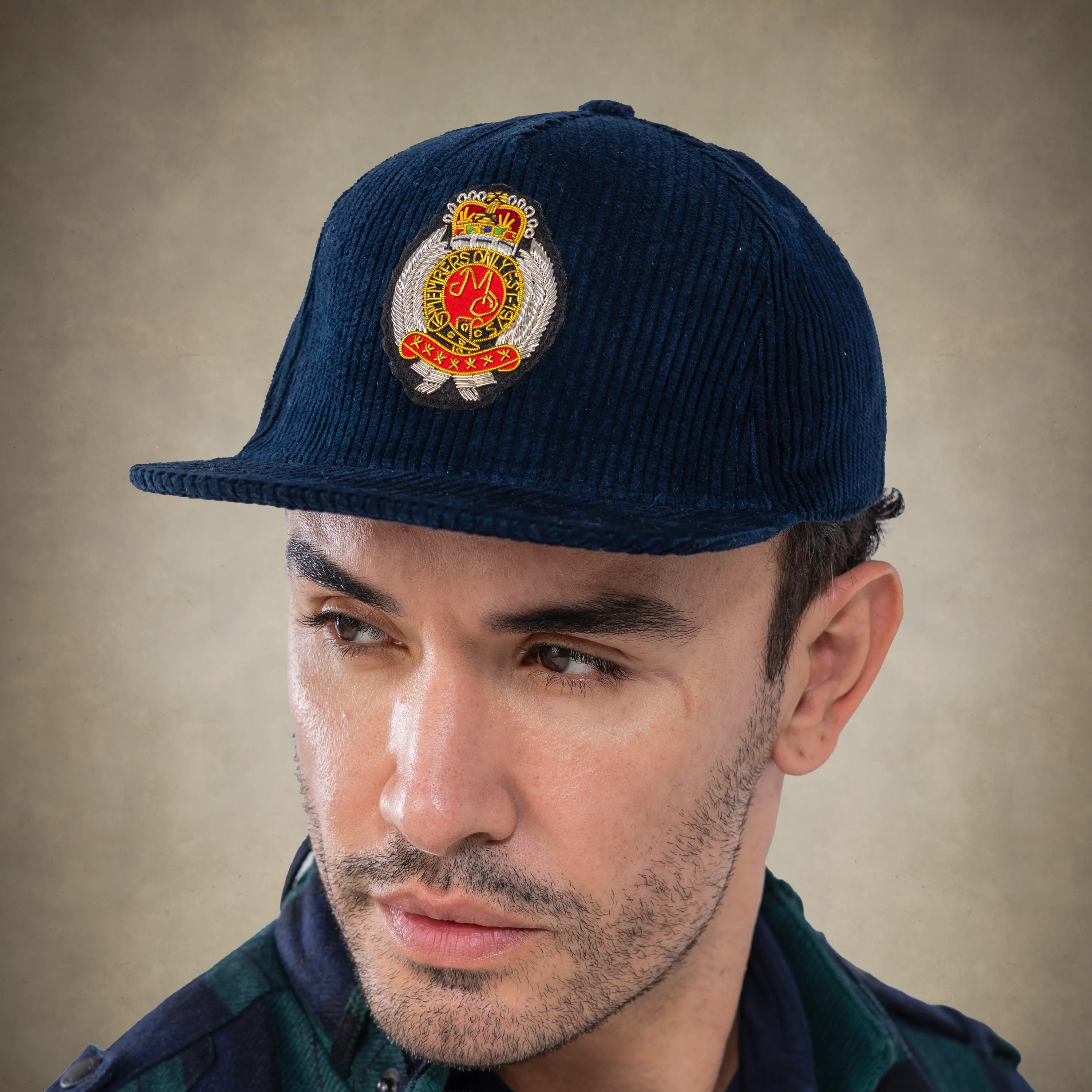 Corduroy Baseball Cap - Members Only Crest - Image 30