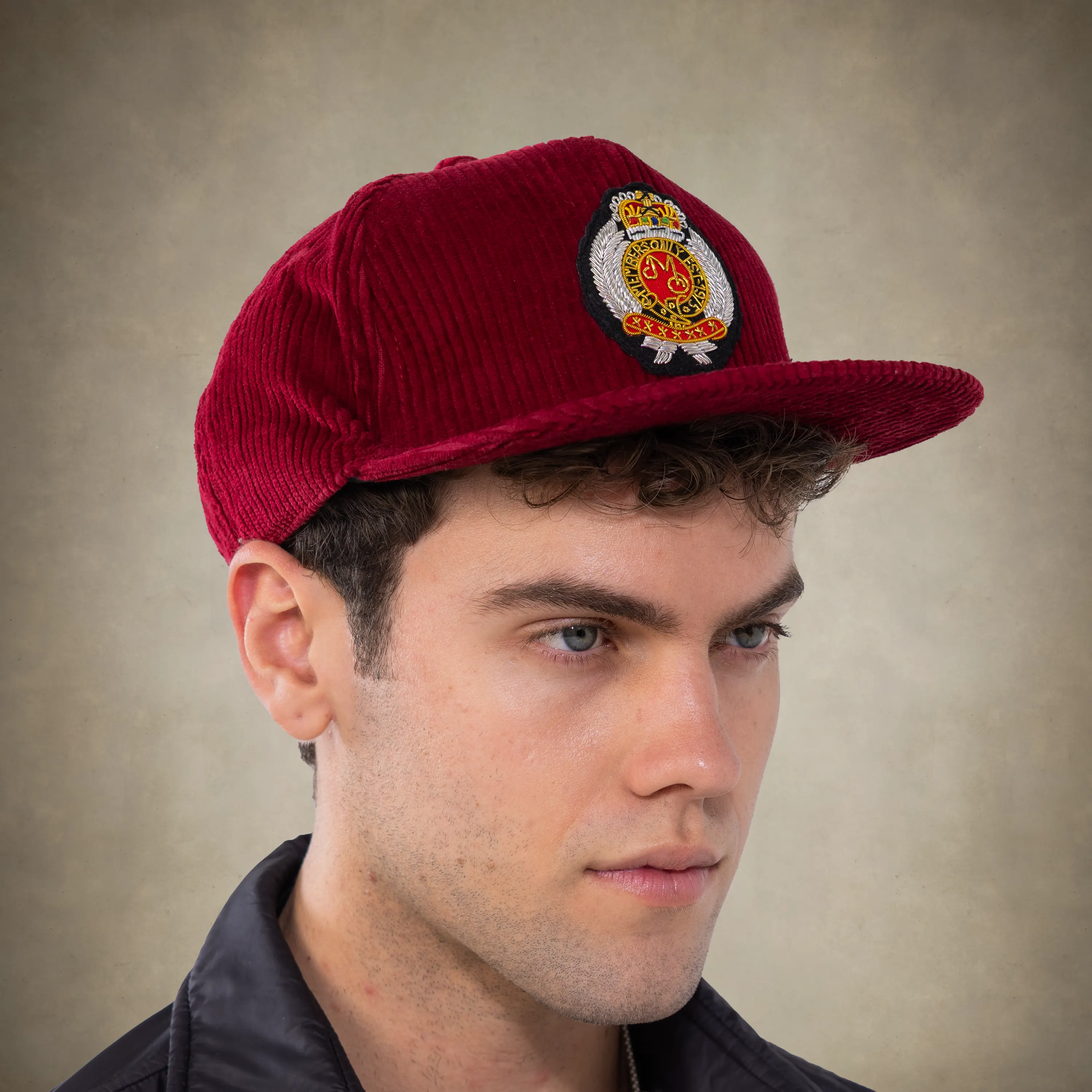 Corduroy Baseball Cap - Members Only Crest - Image 33