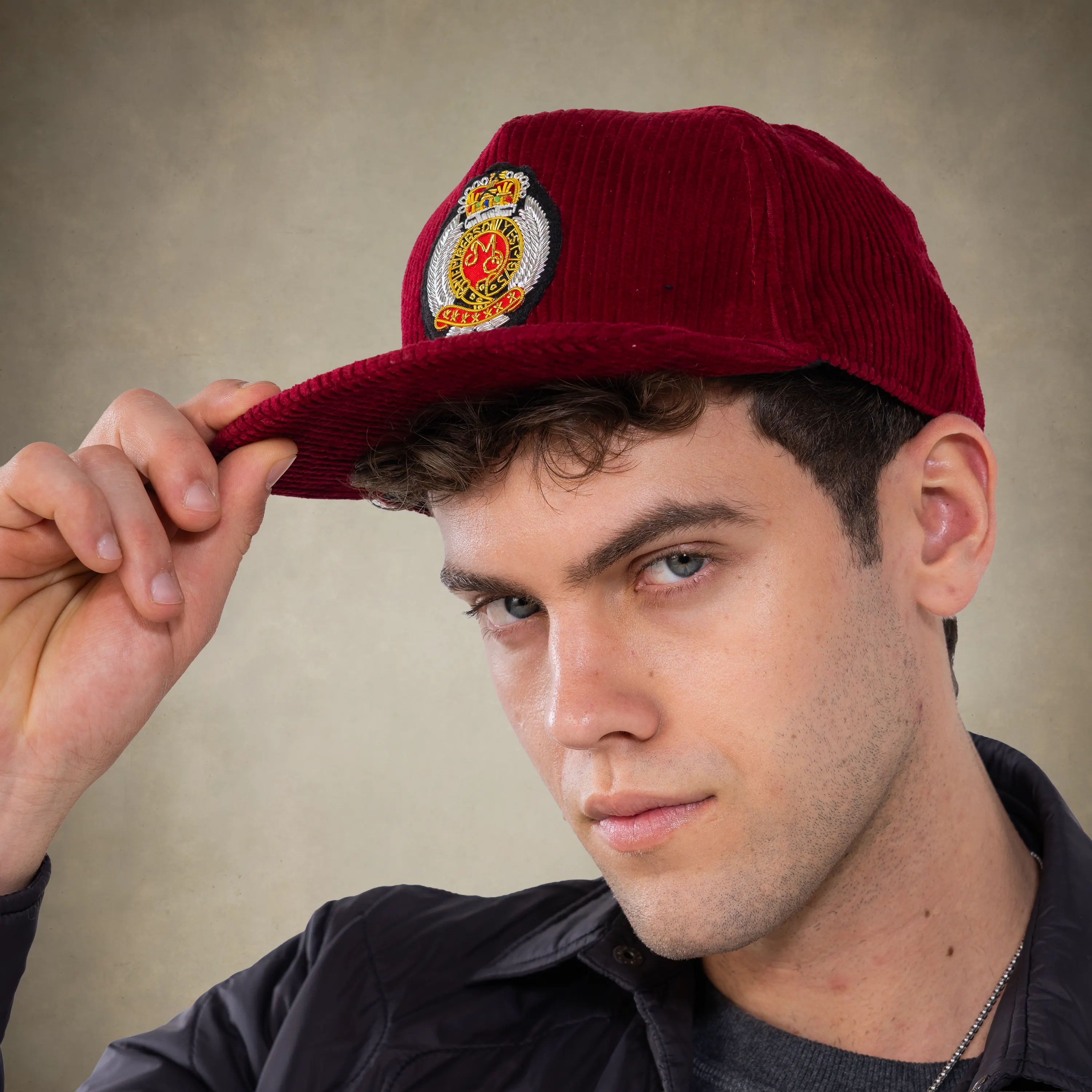 Corduroy Baseball Cap - Members Only Crest - Image 34