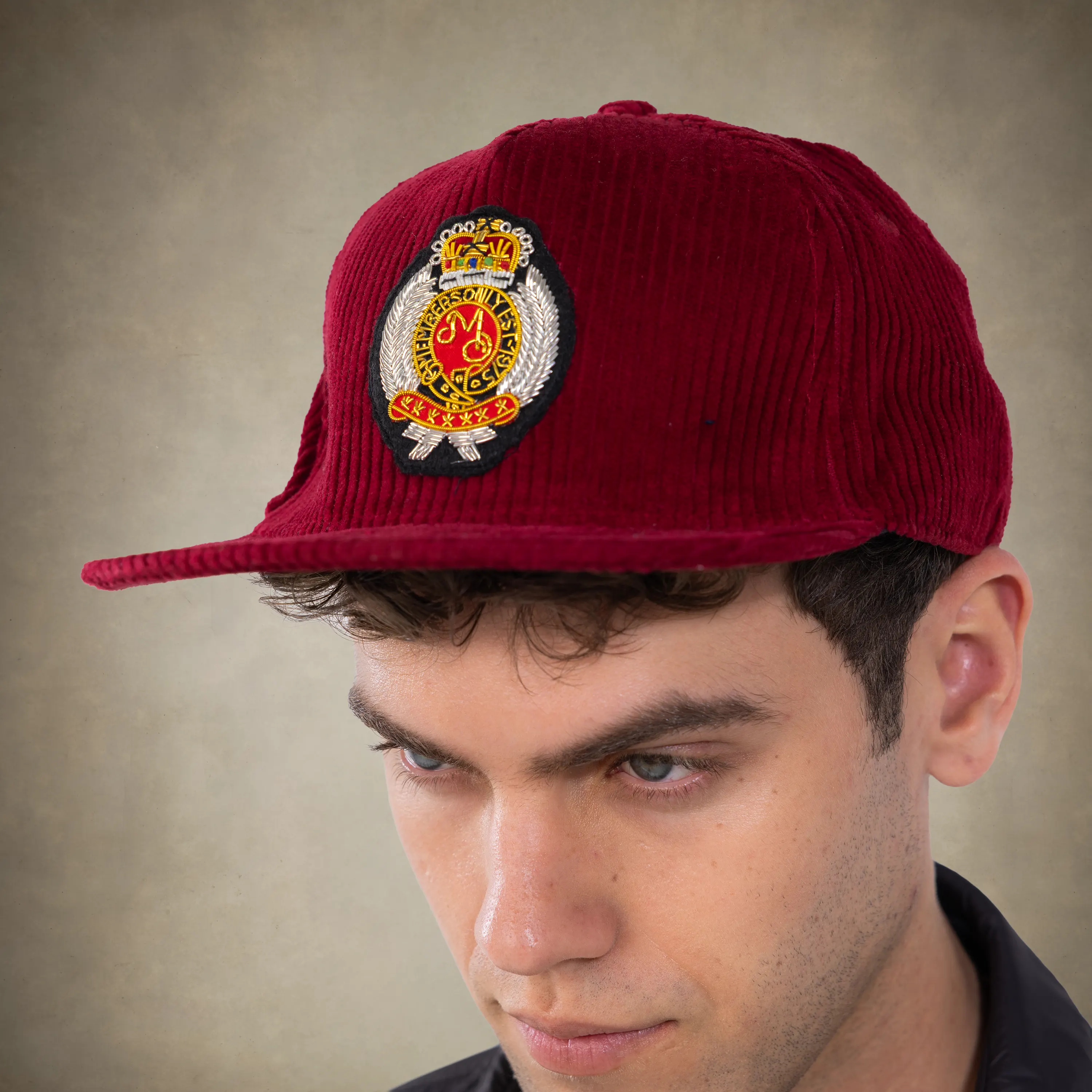 Corduroy Baseball Cap - Members Only Crest - Image 35