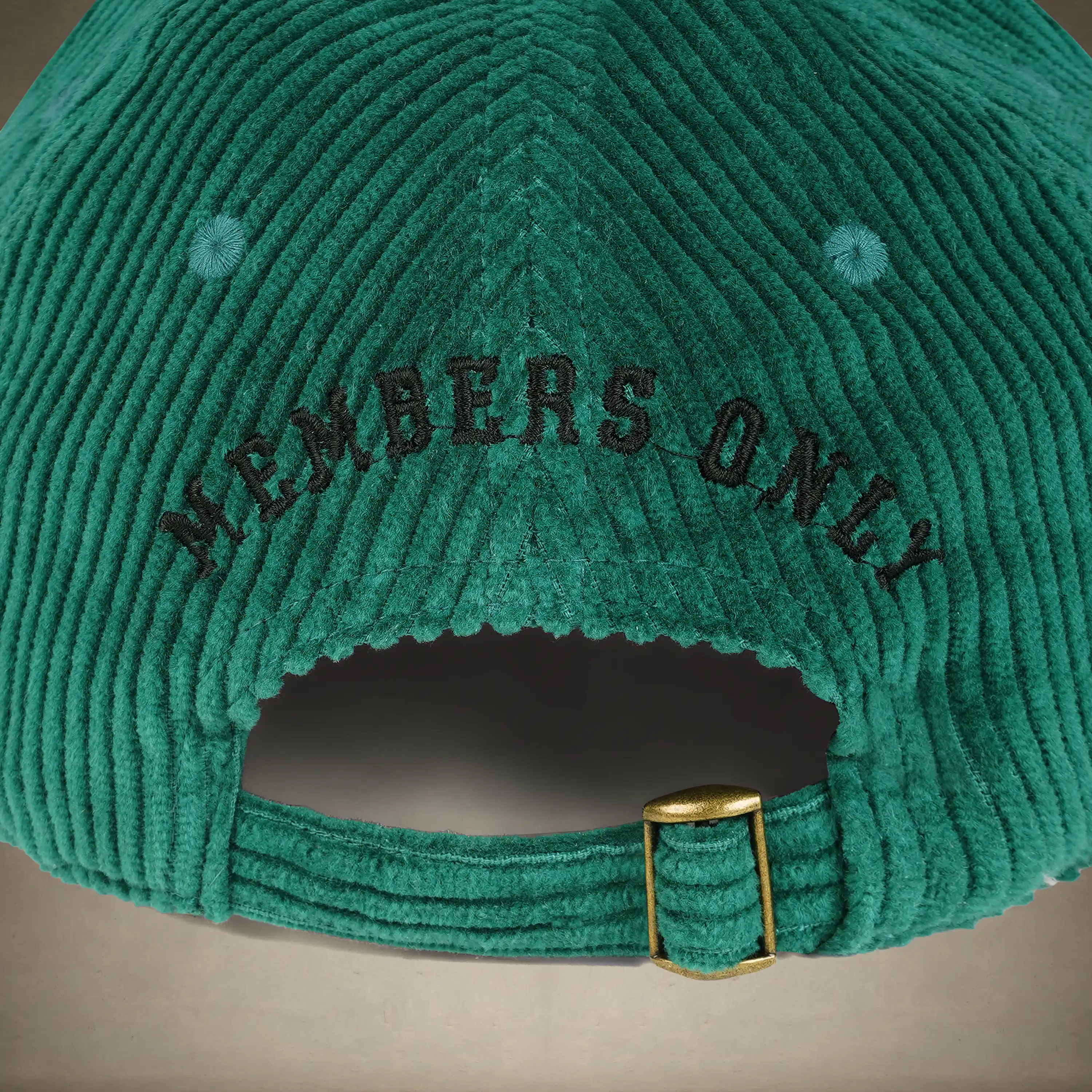 Corduroy Baseball Cap - Members Only Crest - Image 7
