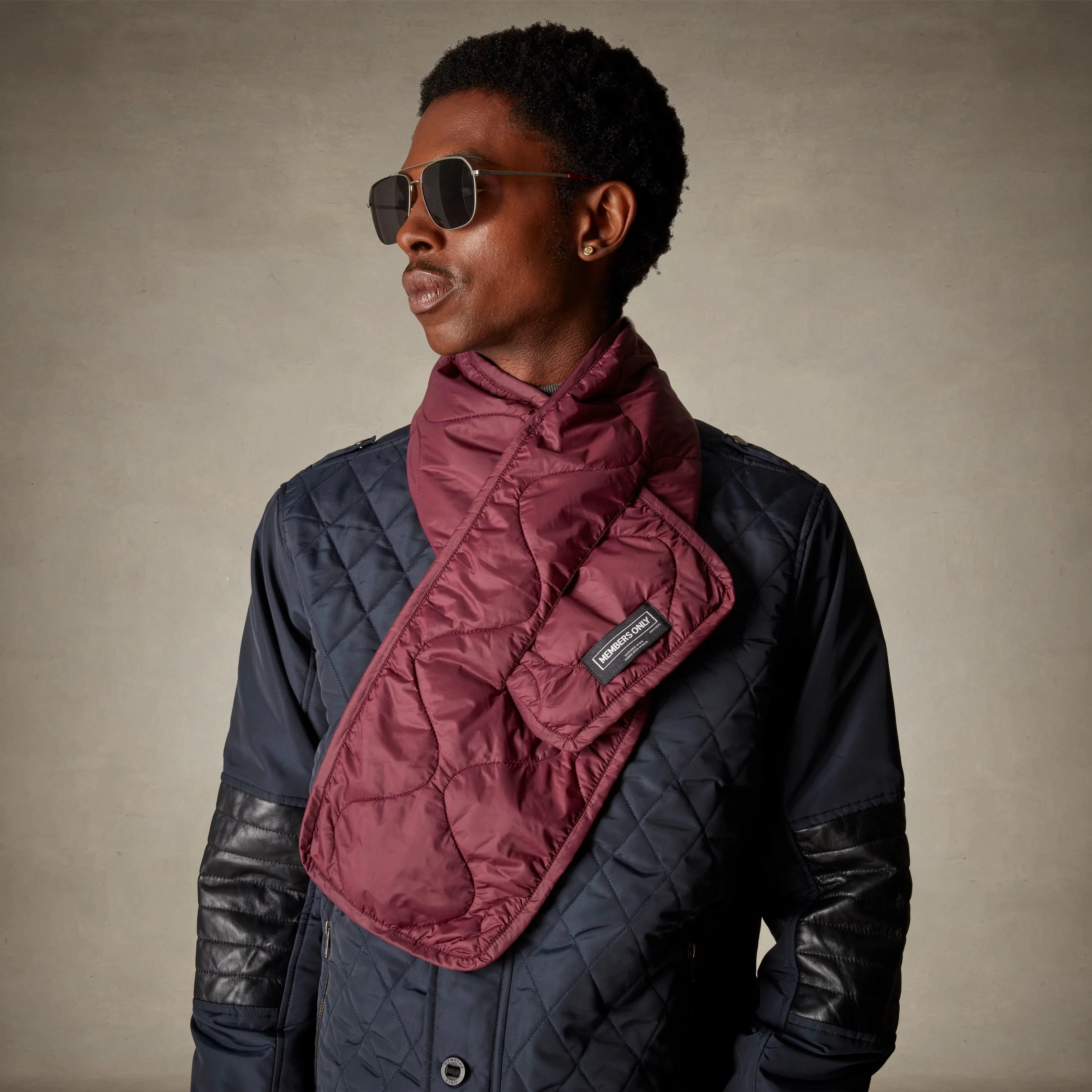 Members Only Quilted Scarf - Image 8