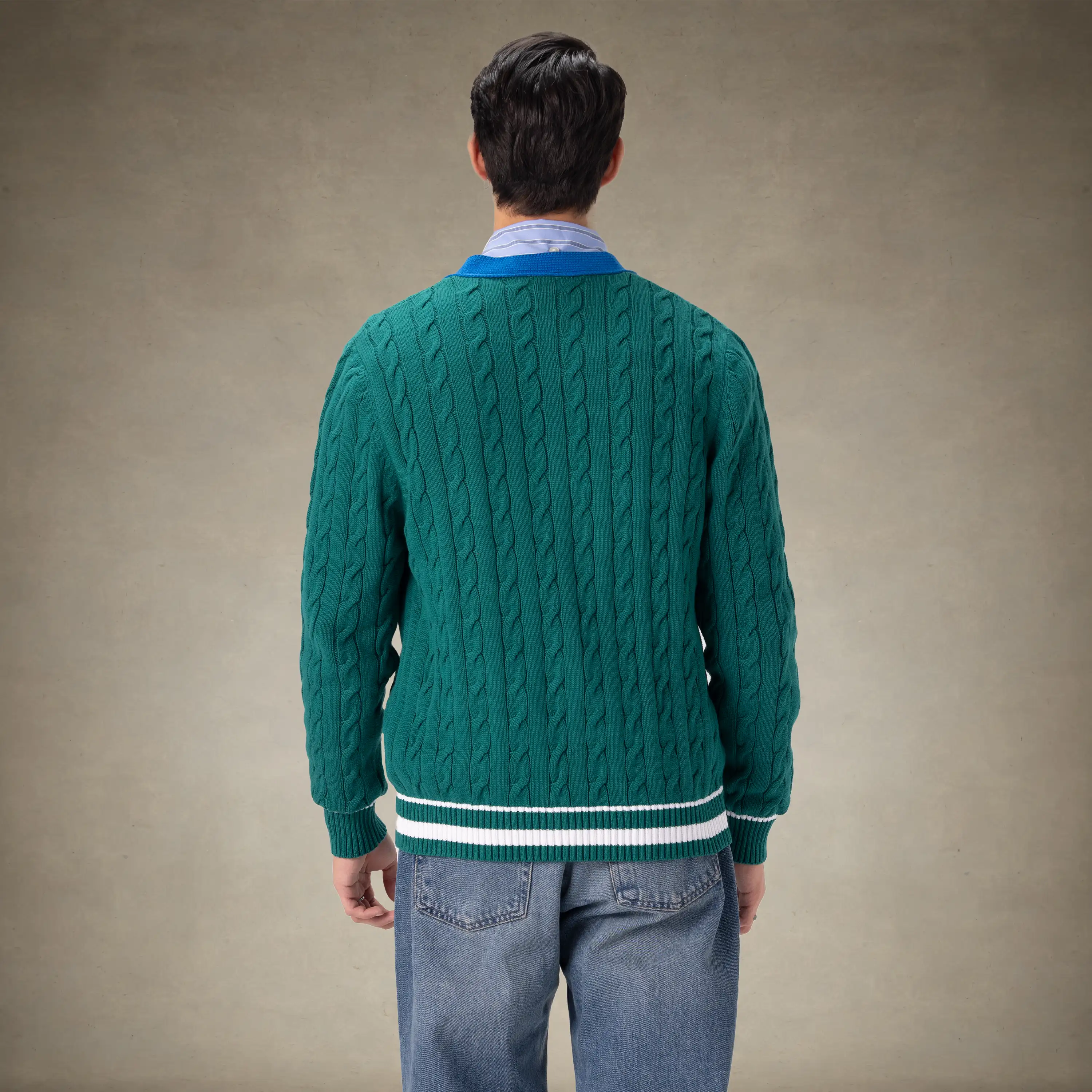 Men's Cable Knit Cardigan - Image 14