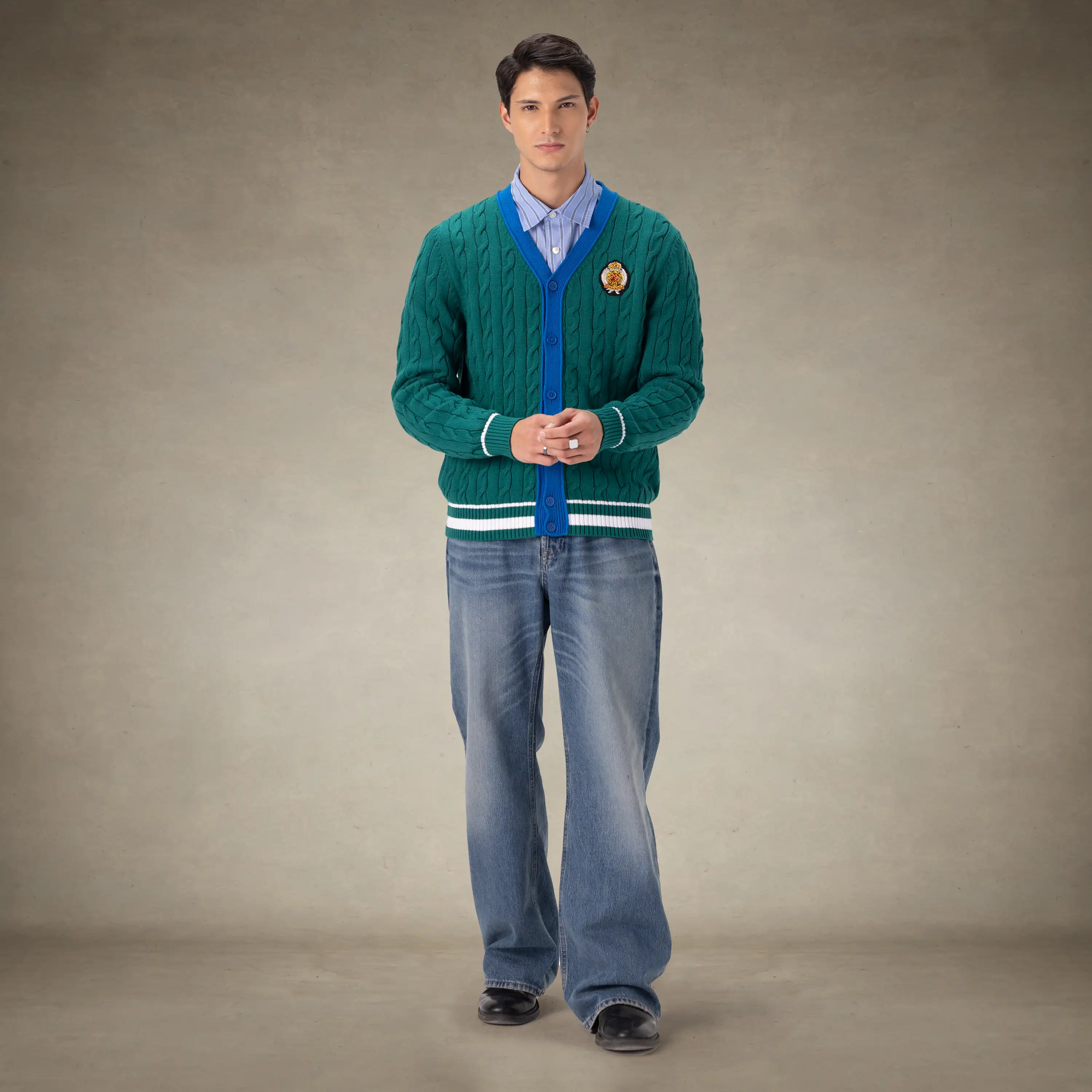 Men's Cable Knit Cardigan - Image 15