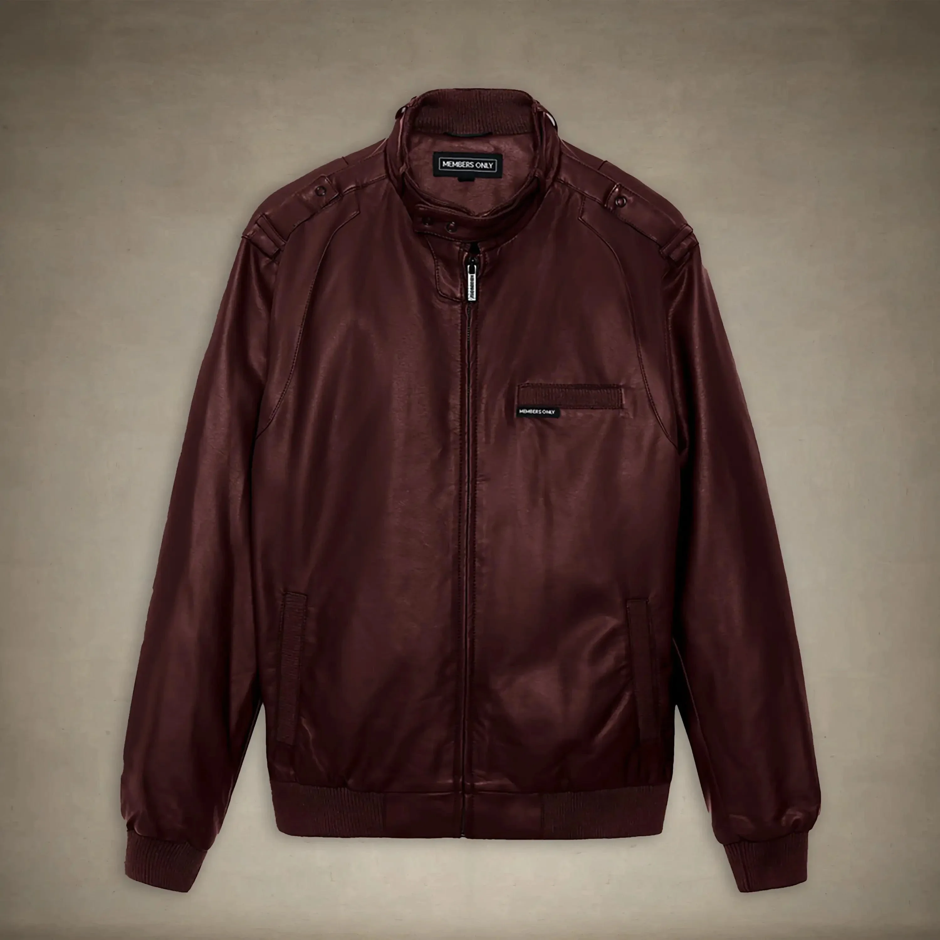 Men's Faux Leather Iconic Racer Jacket - Image 14