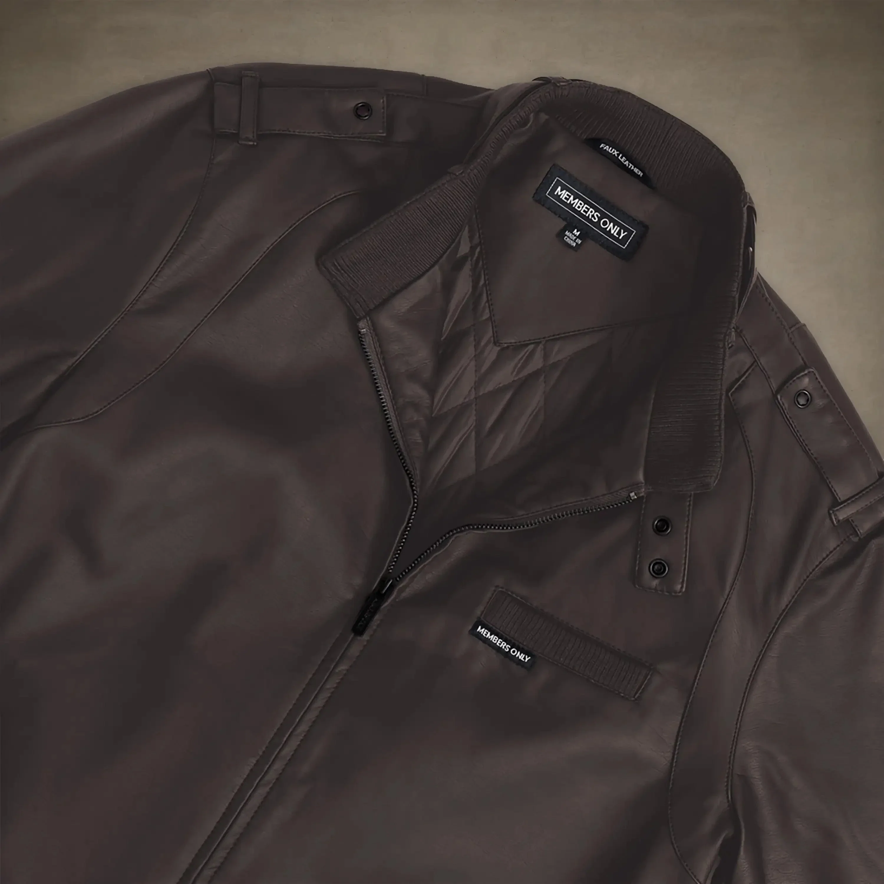 Men's Faux Leather Iconic Racer Jacket - Image 20