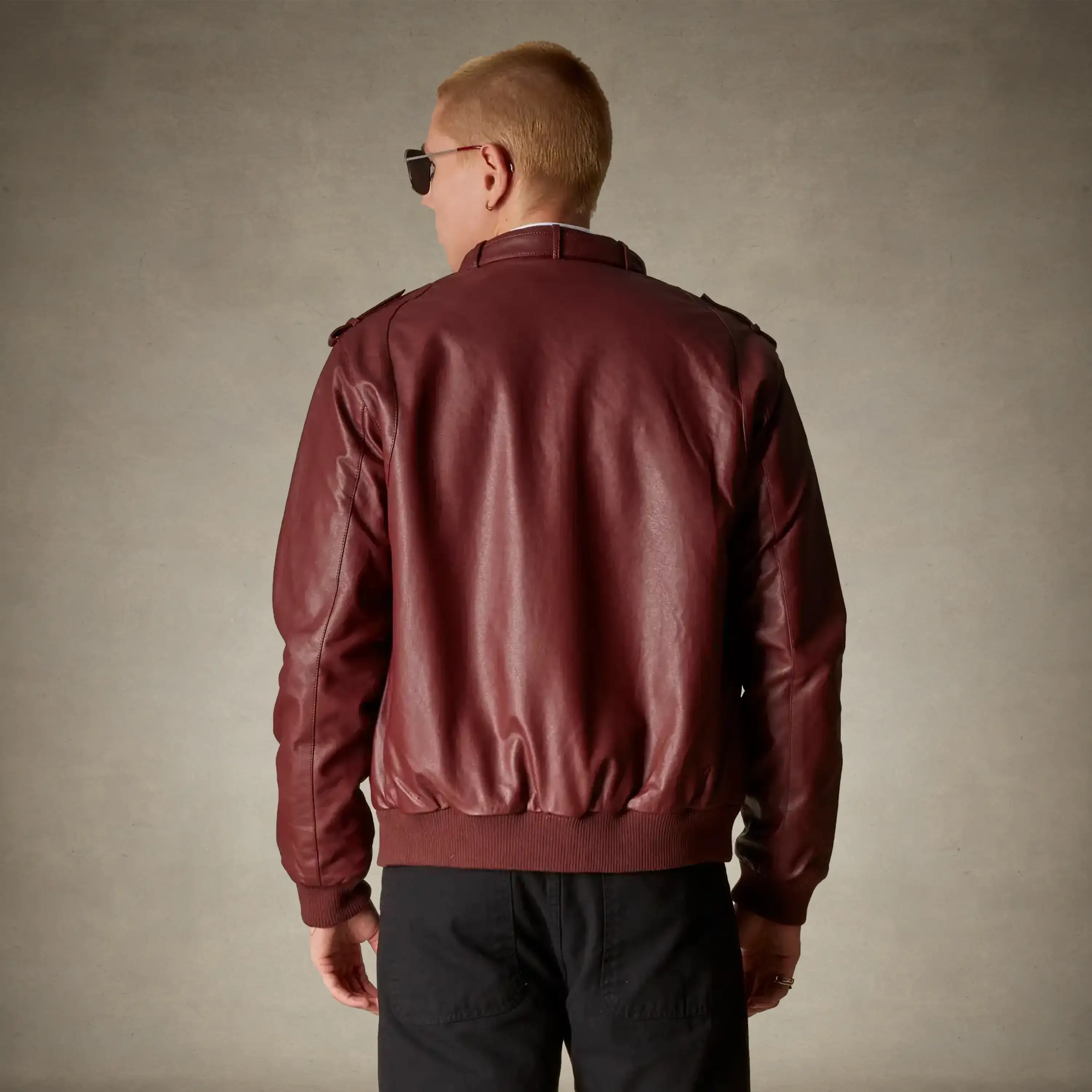 Men's Faux Leather Iconic Racer Jacket - Image 26