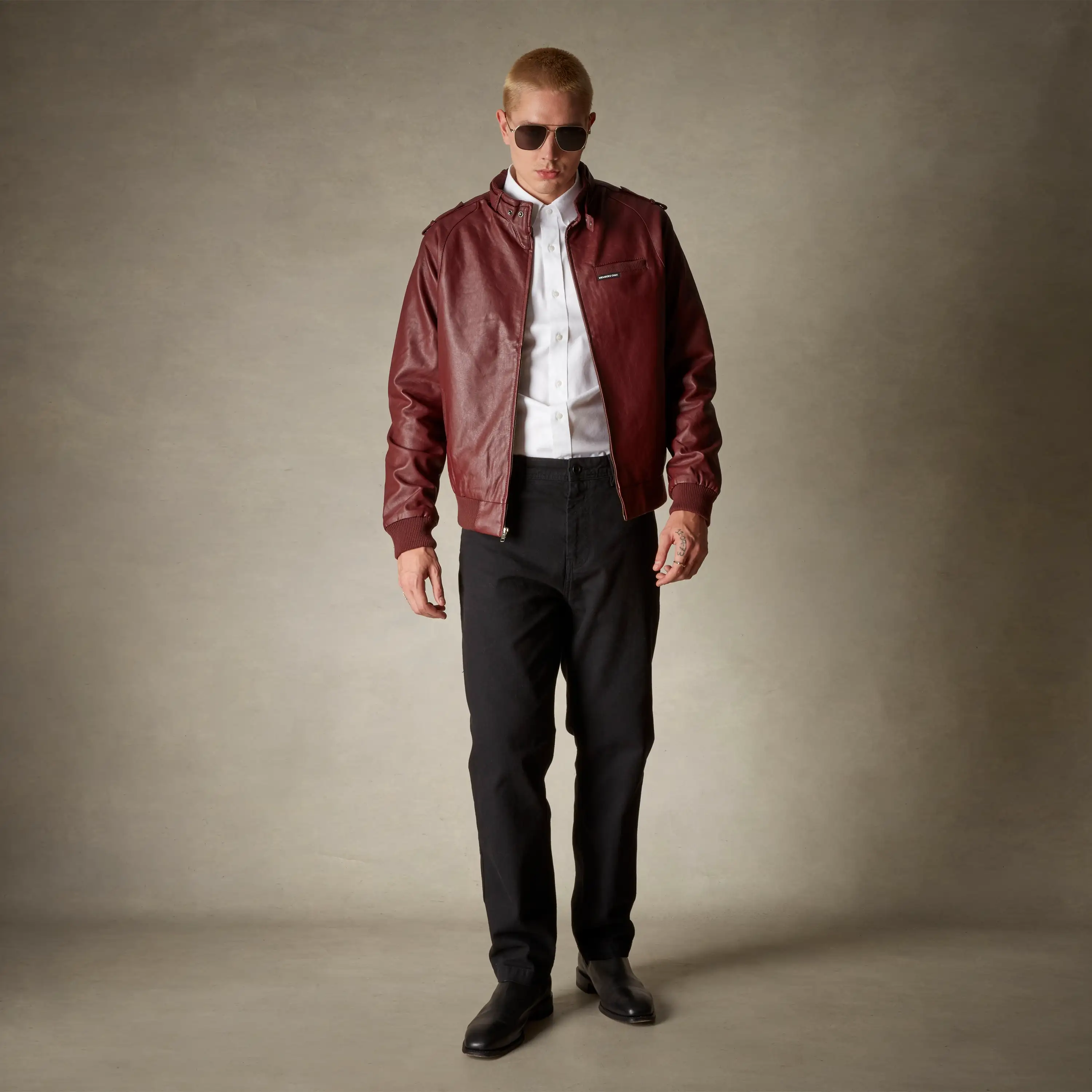 Men's Faux Leather Iconic Racer Jacket - Image 27