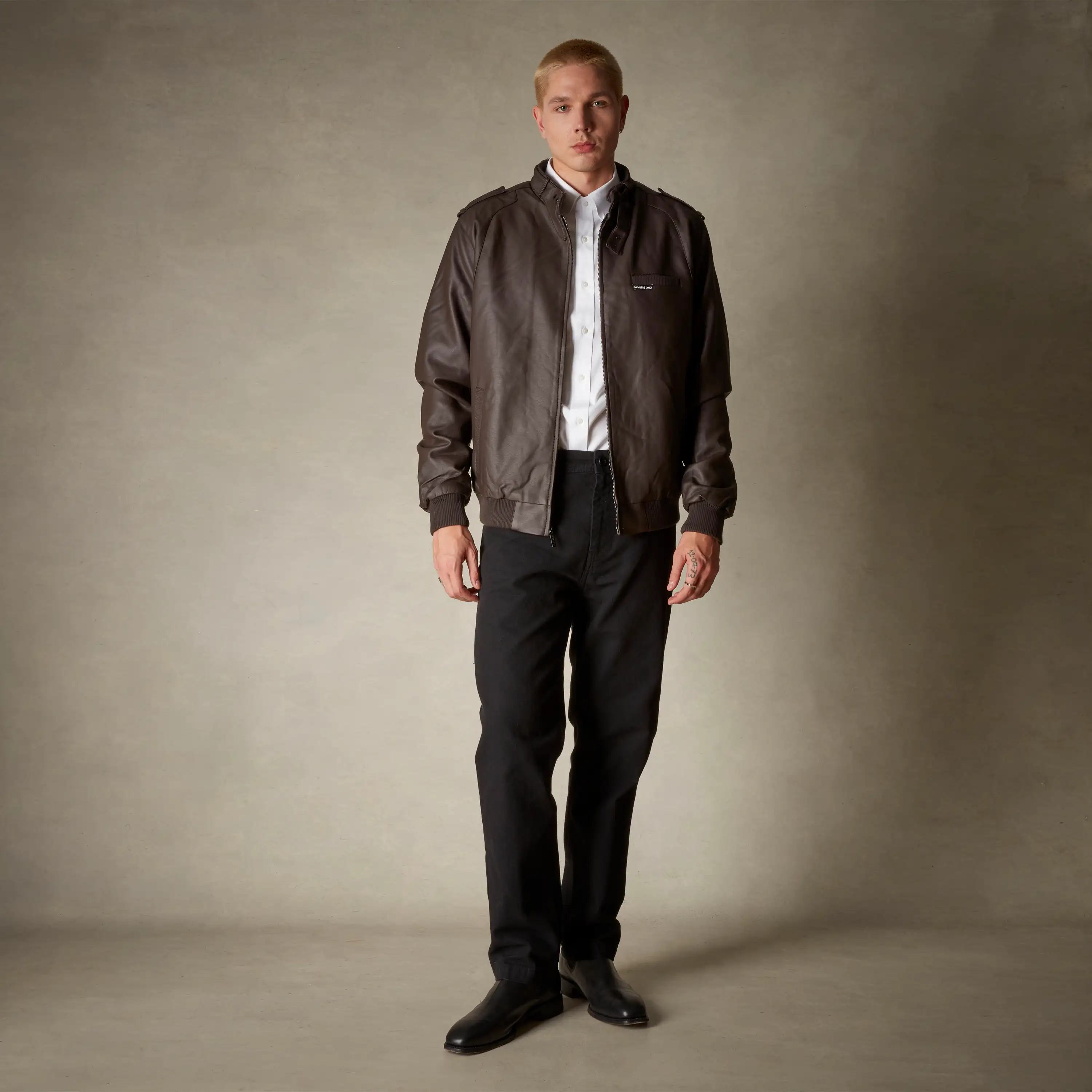 Men's Faux Leather Iconic Racer Jacket - Image 31