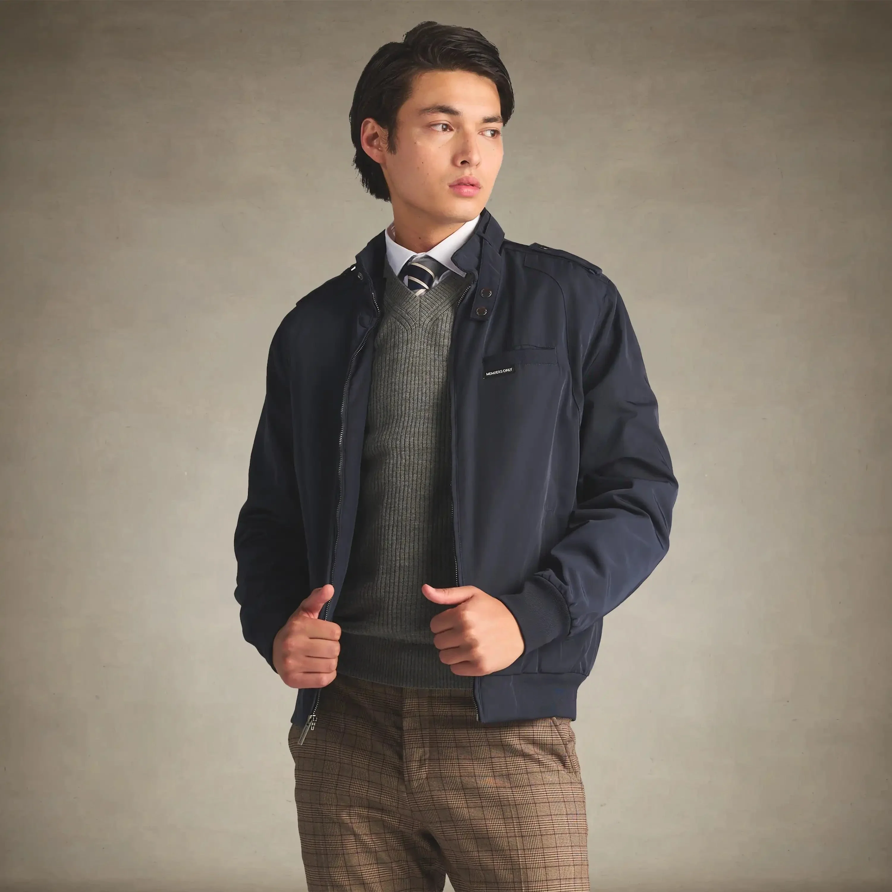 Men's Iconic Racer Quilted Lining Jacket - Image 12