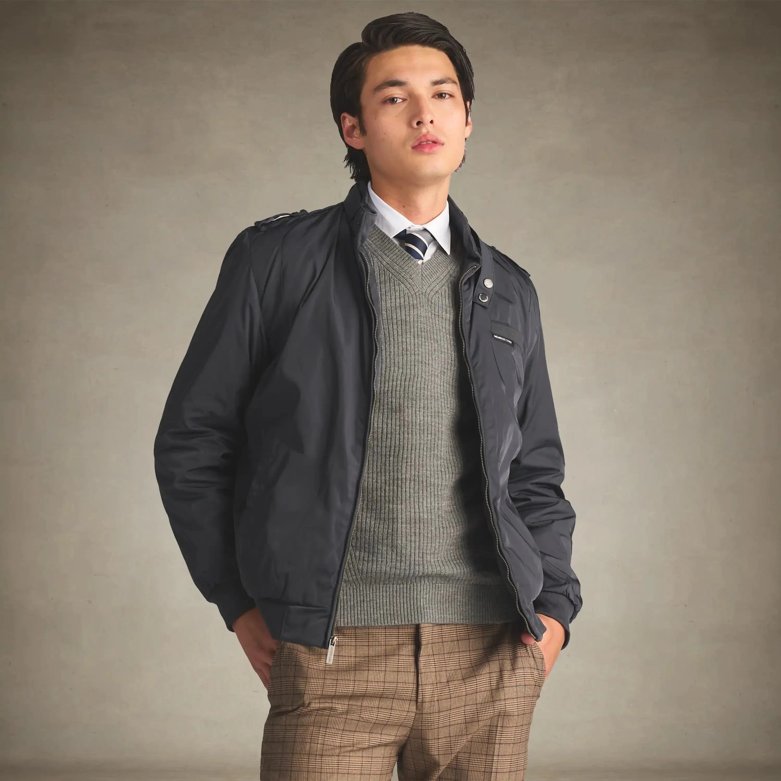 Men's Iconic Racer Quilted Lining Jacket - Image 37