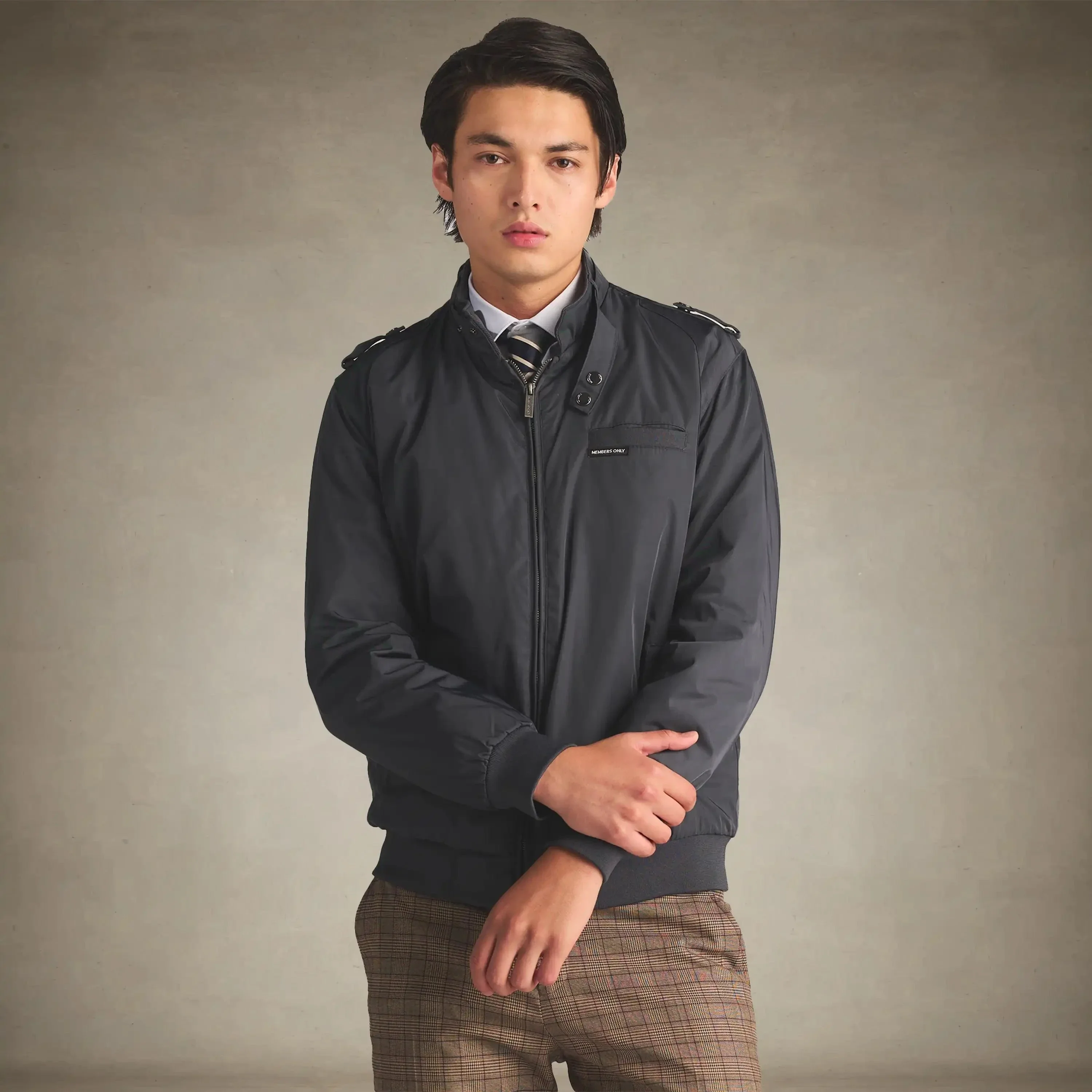 Men's Iconic Racer Quilted Lining Jacket - Image 39