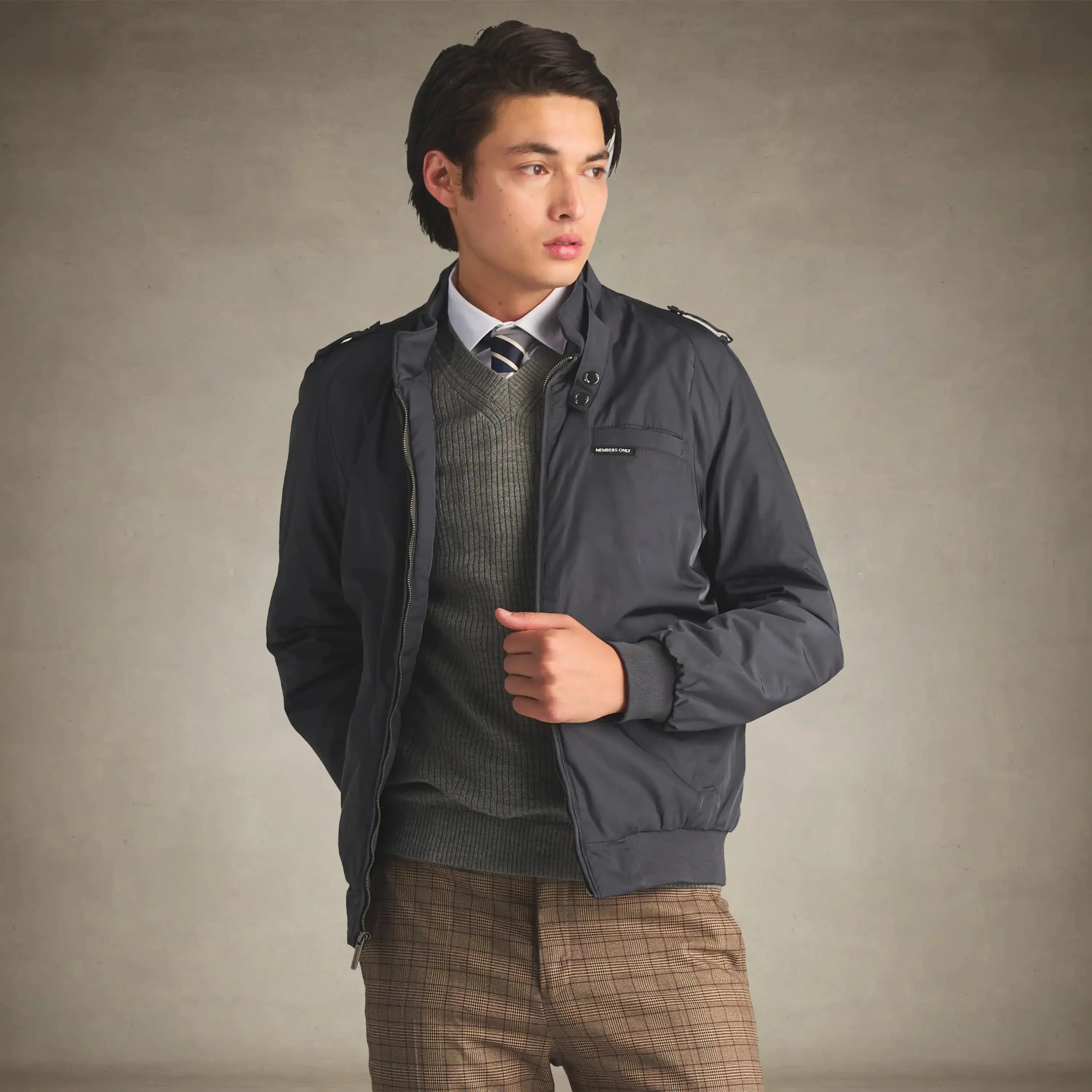 Men's Iconic Racer Quilted Lining Jacket - Image 40