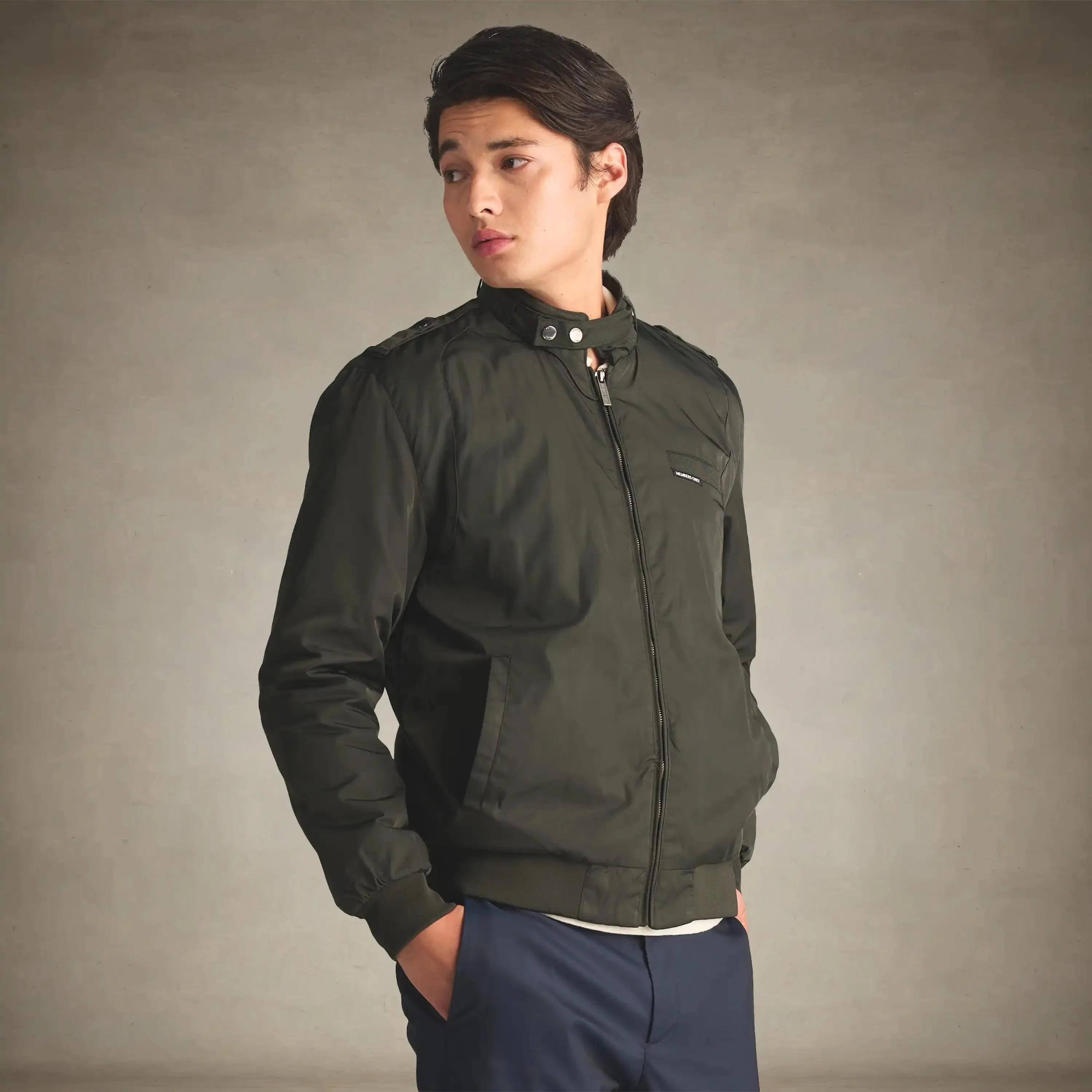 Men's Iconic Racer Quilted Lining Jacket - Image 5