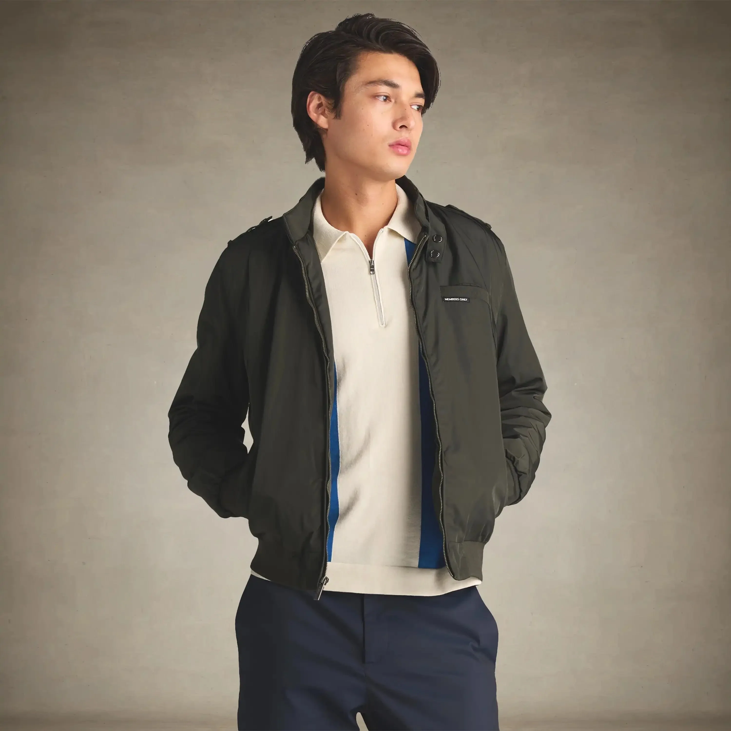 Men's Iconic Racer Quilted Lining Jacket - Image 6