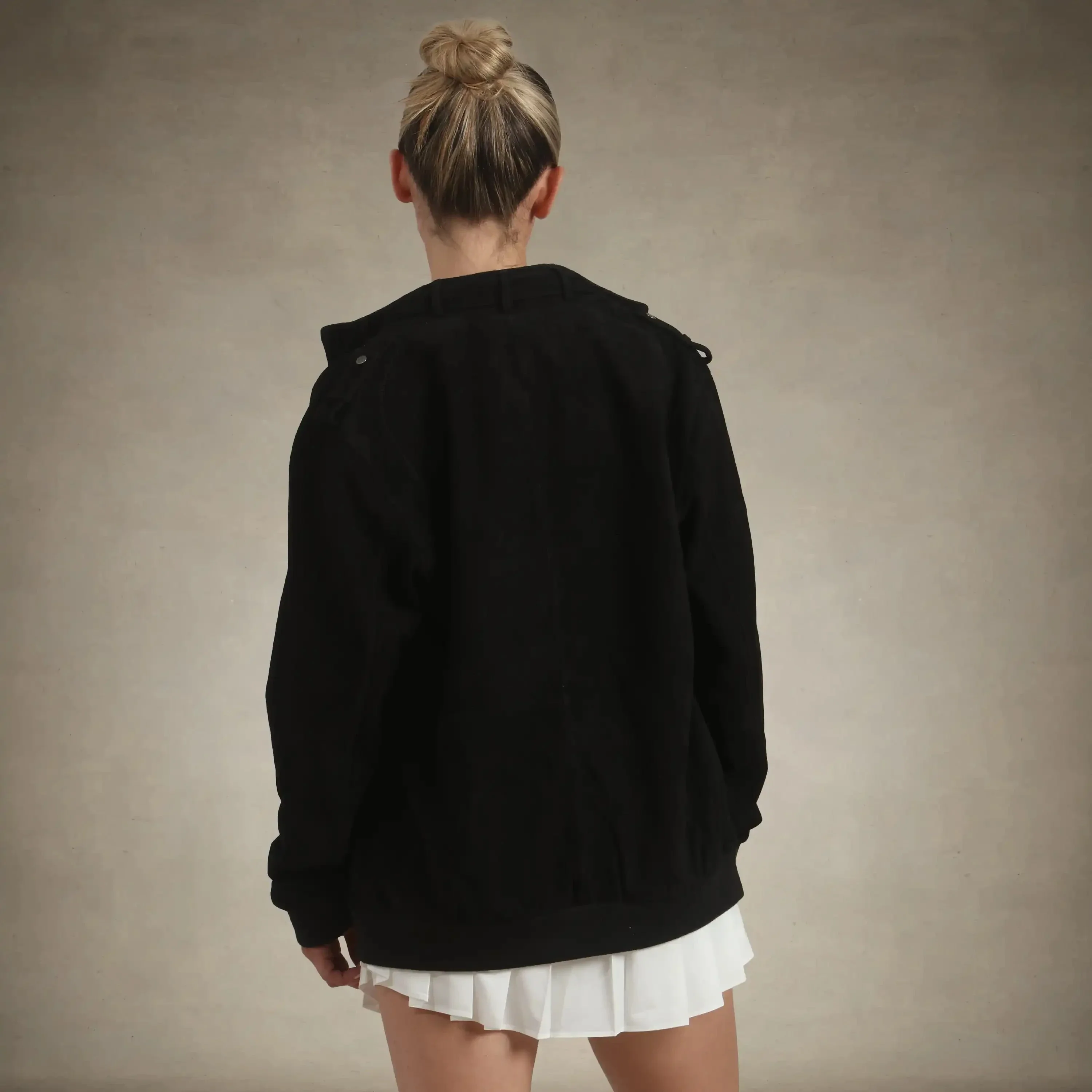 Women's Soft Suede Iconic Oversized Jacket - Image 10