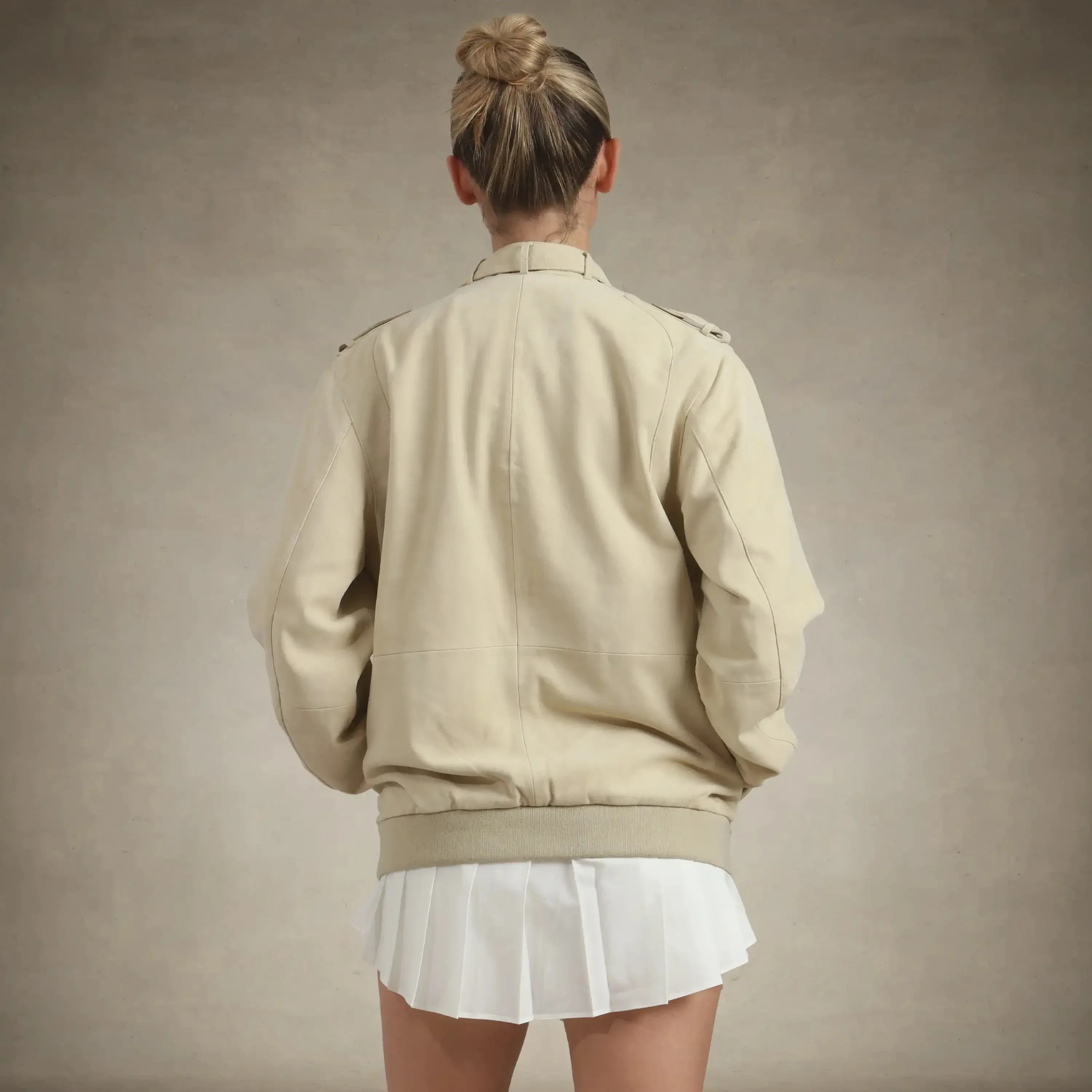 Women's Soft Suede Iconic Oversized Jacket - Image 17