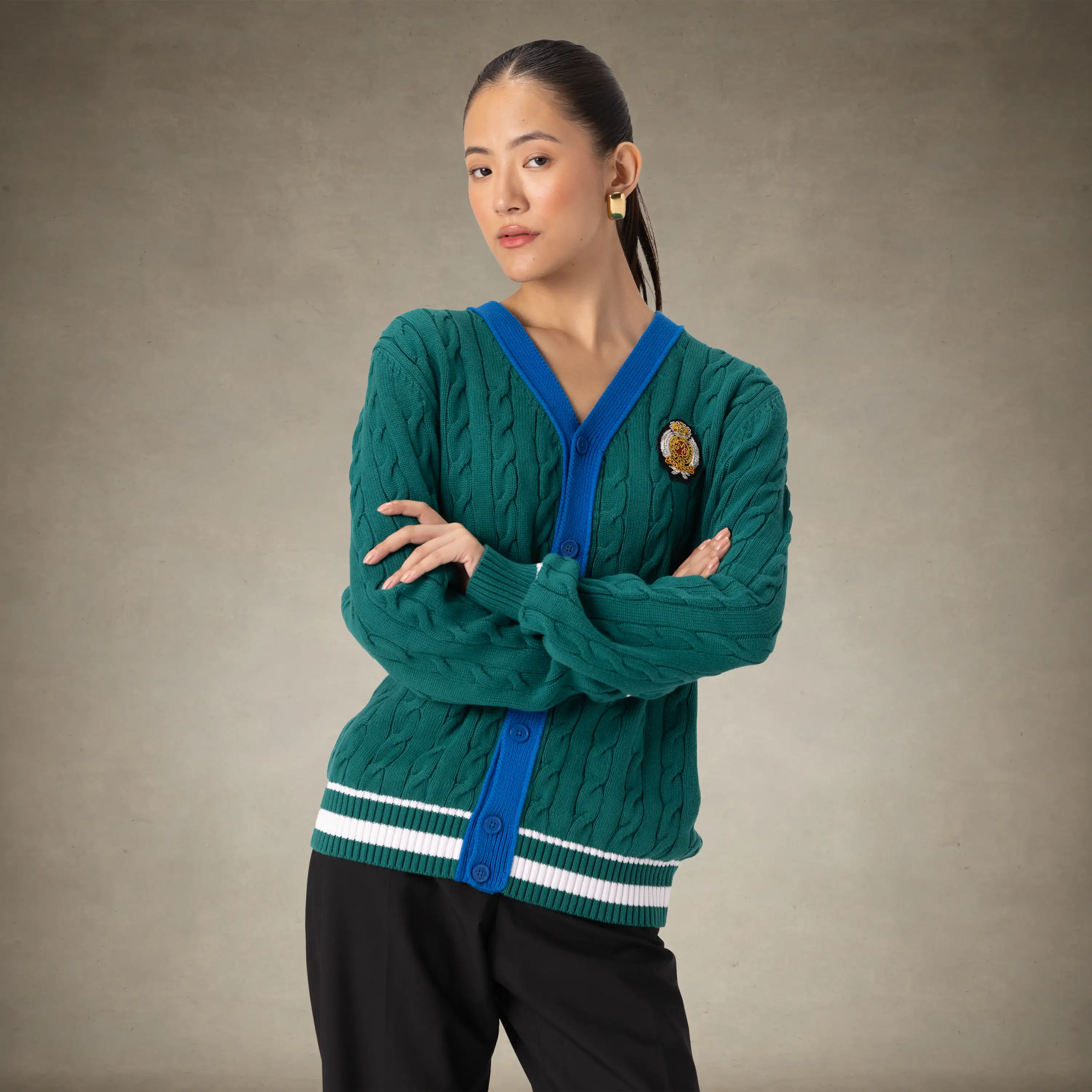 Women's Cable Knit Cardigan - Image 10