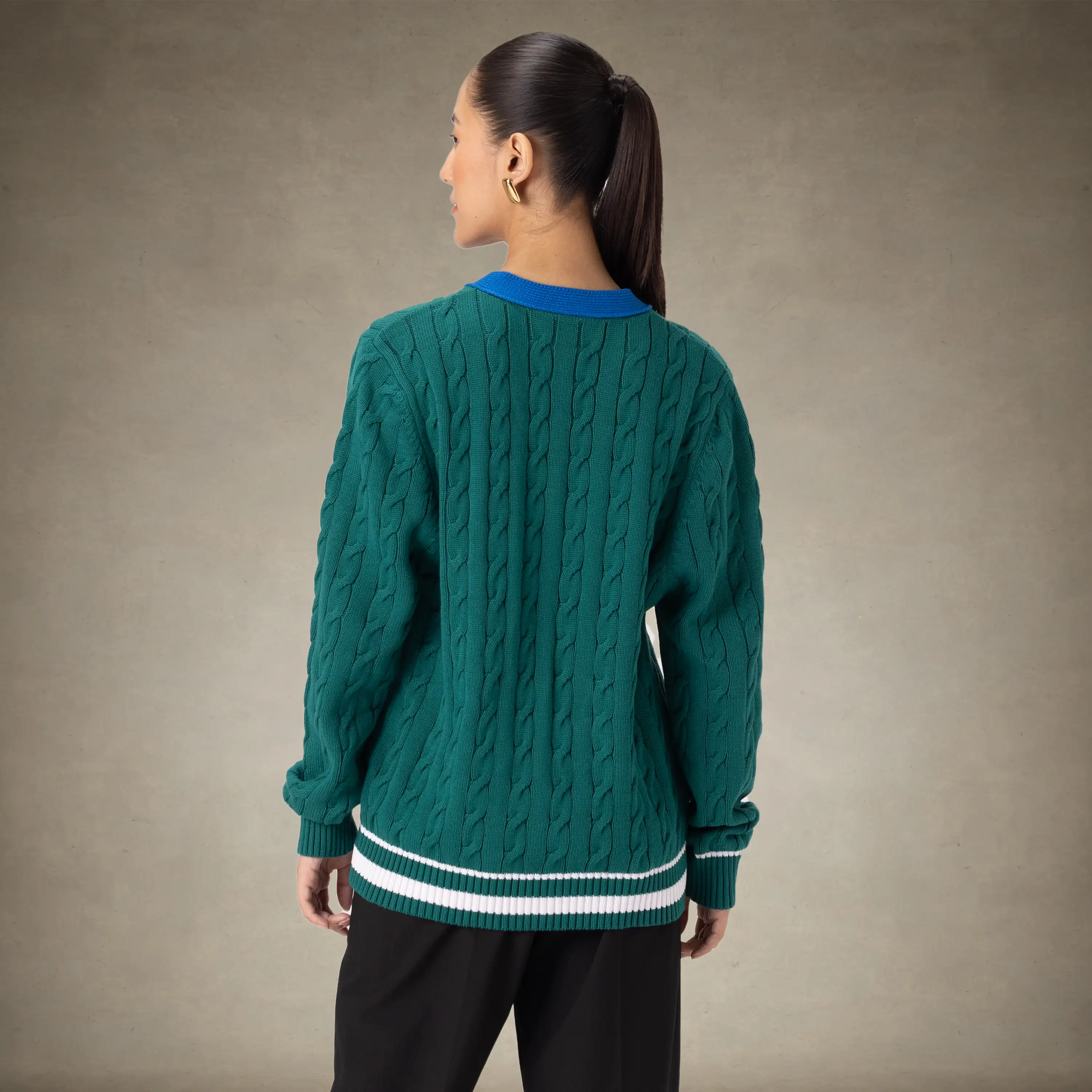 Women's Cable Knit Cardigan - Image 12