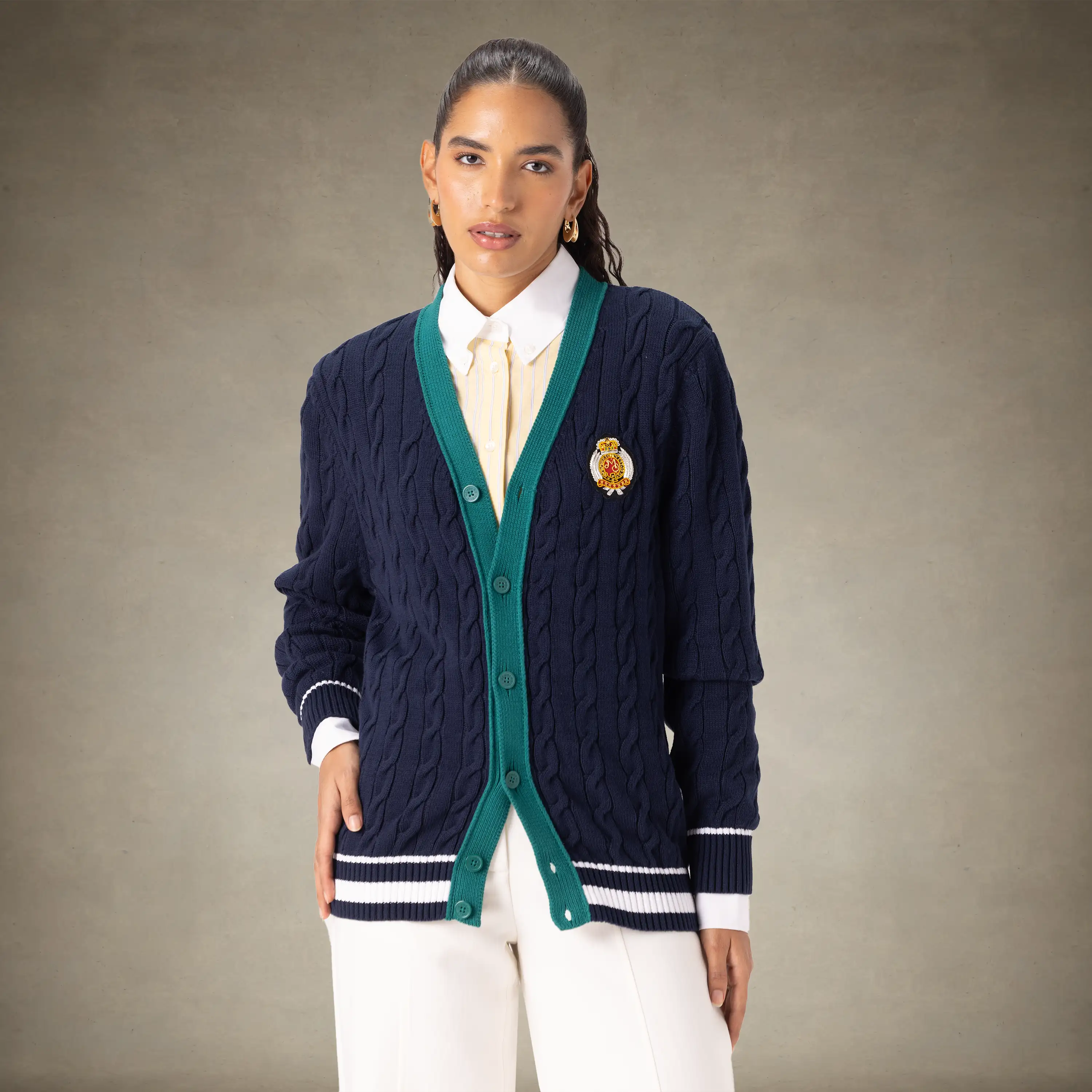 Women's Cable Knit Cardigan - Image 17